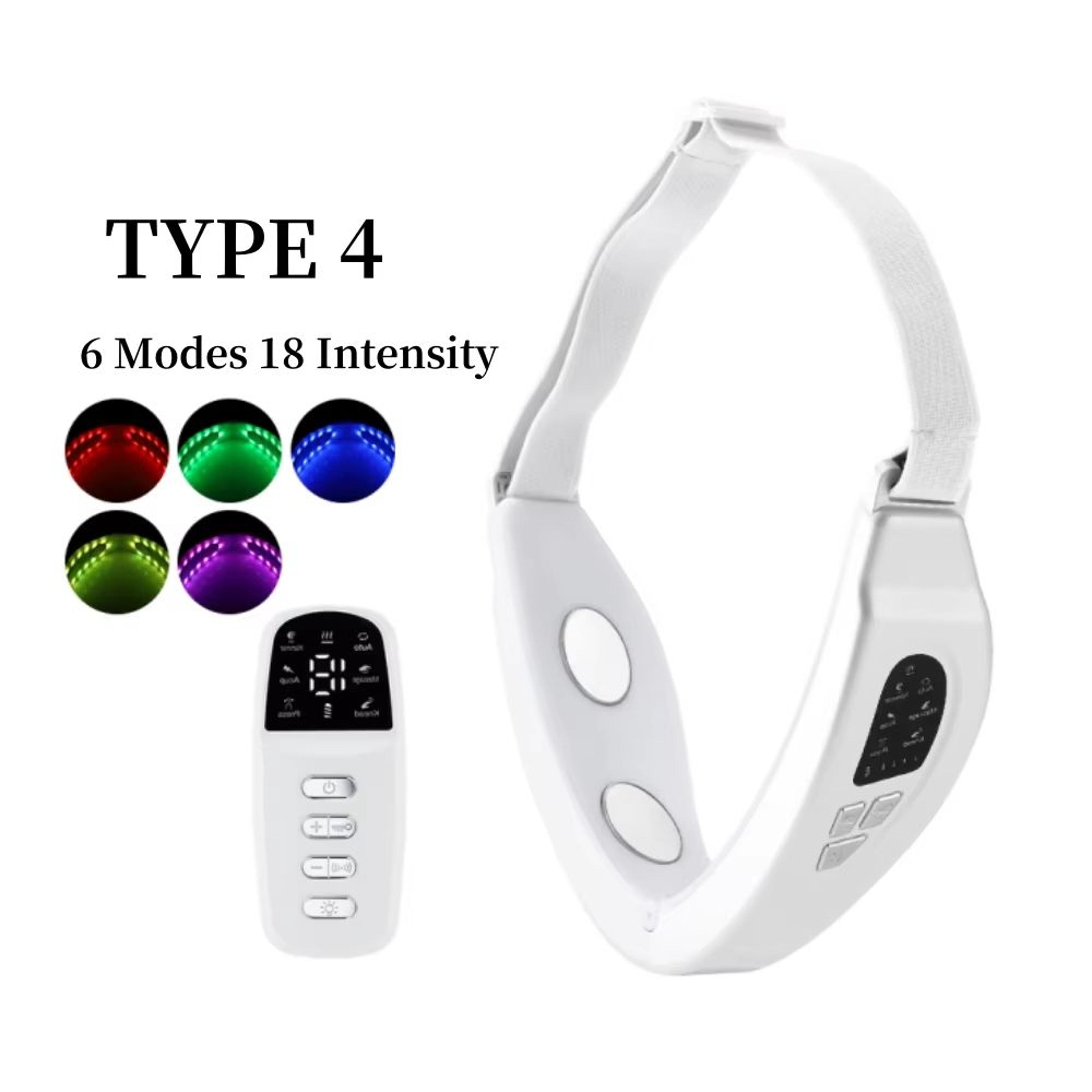 EMS Microcurrent Face Lifting Device With Red Light Skin Rejuvenation And VLine Massager 9