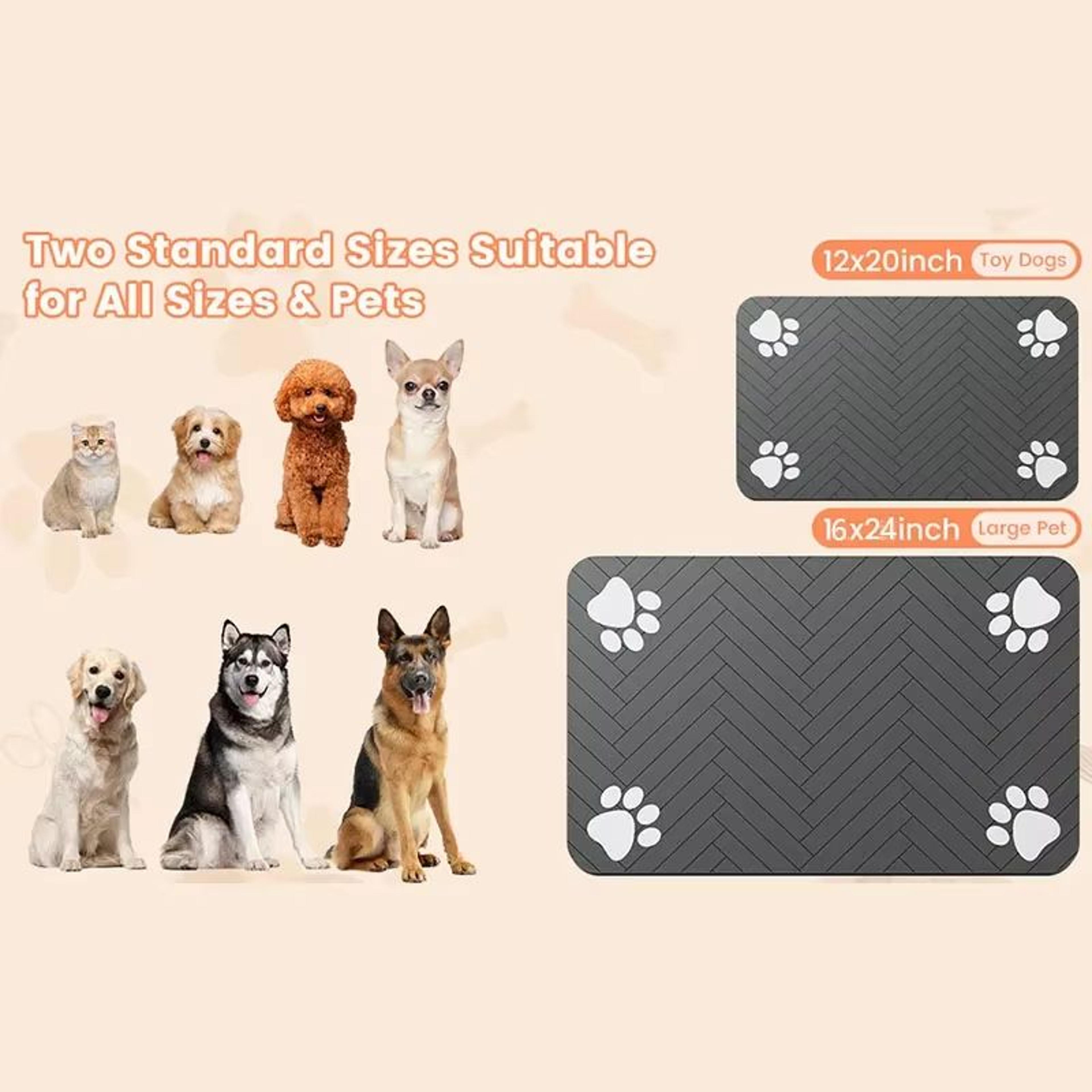 Waterproof QuickDry Pet Feeding Placemat For Dog And Cat Bowls 5