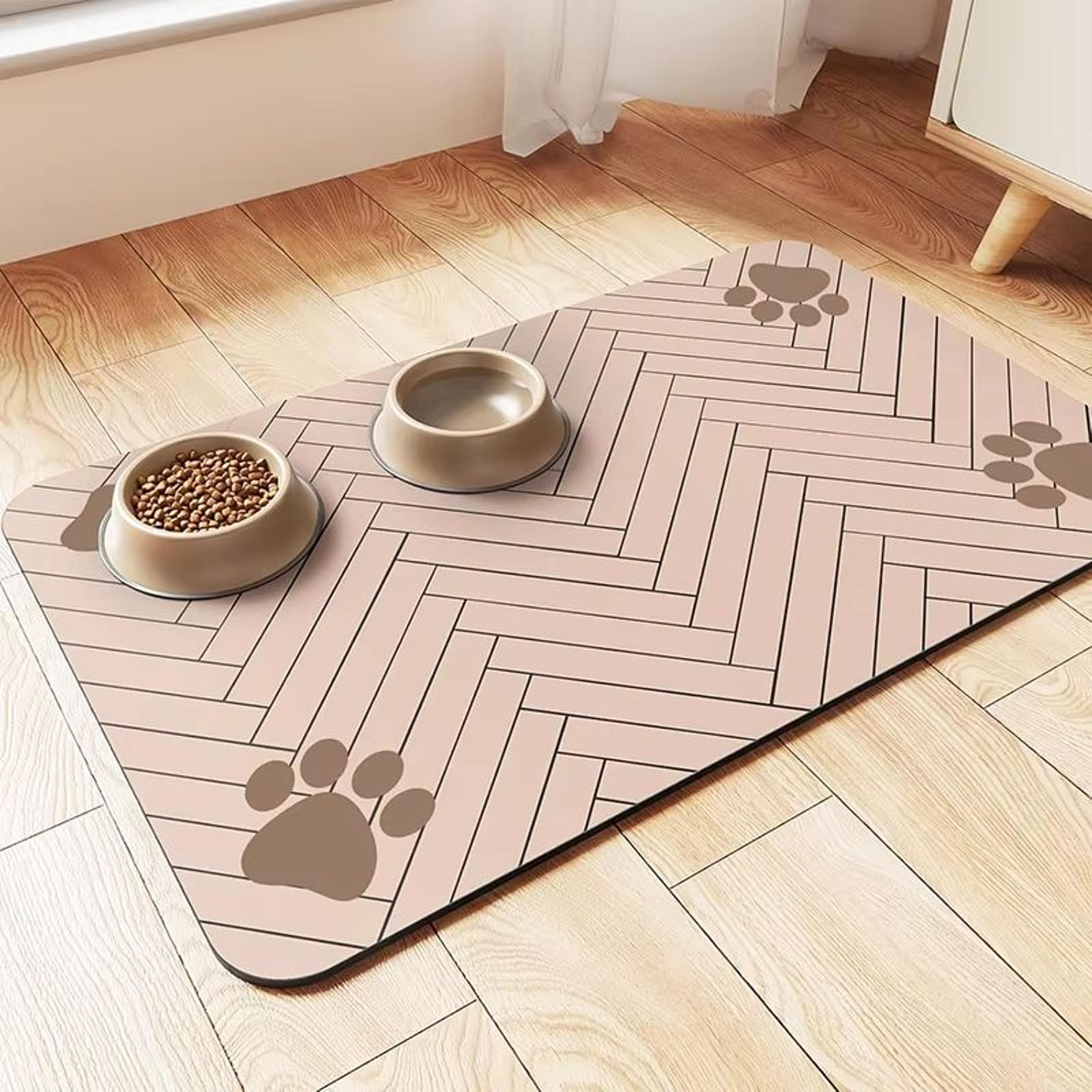Waterproof QuickDry Pet Feeding Placemat For Dog And Cat Bowls 10