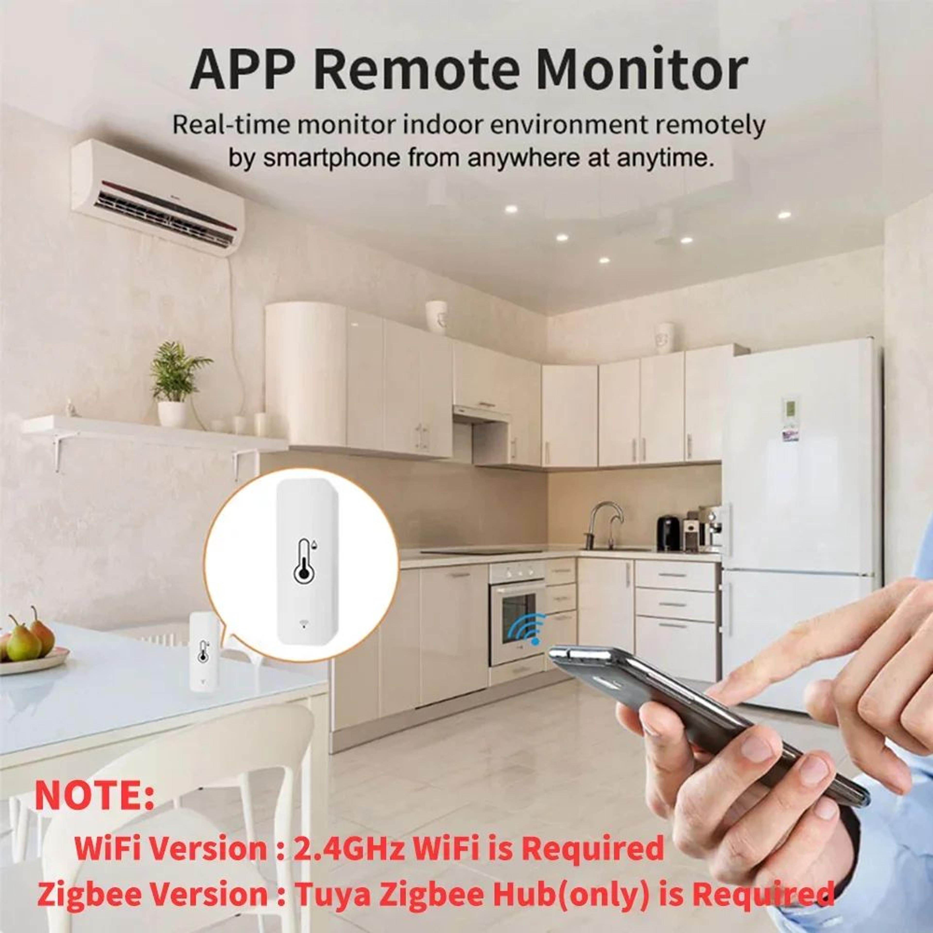 Tuya WiFi  Zigbee Smart Temperature Humidity Sensor Indoor Hygrometer For Smart Home 1