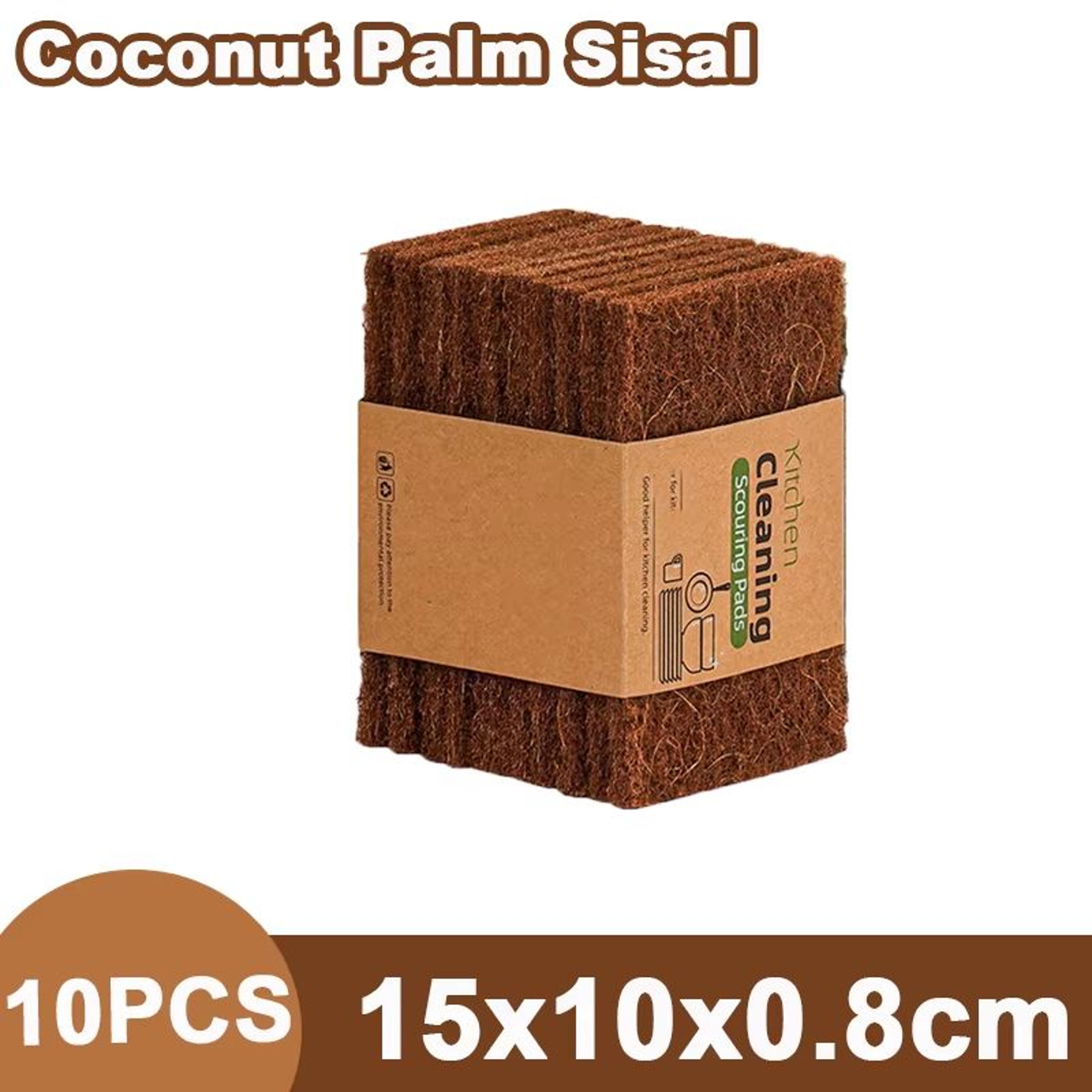 EcoFriendly Sisal Kitchen Cleaning Sponges 51020PCS Natural Fiber Dishwashing Pads 15