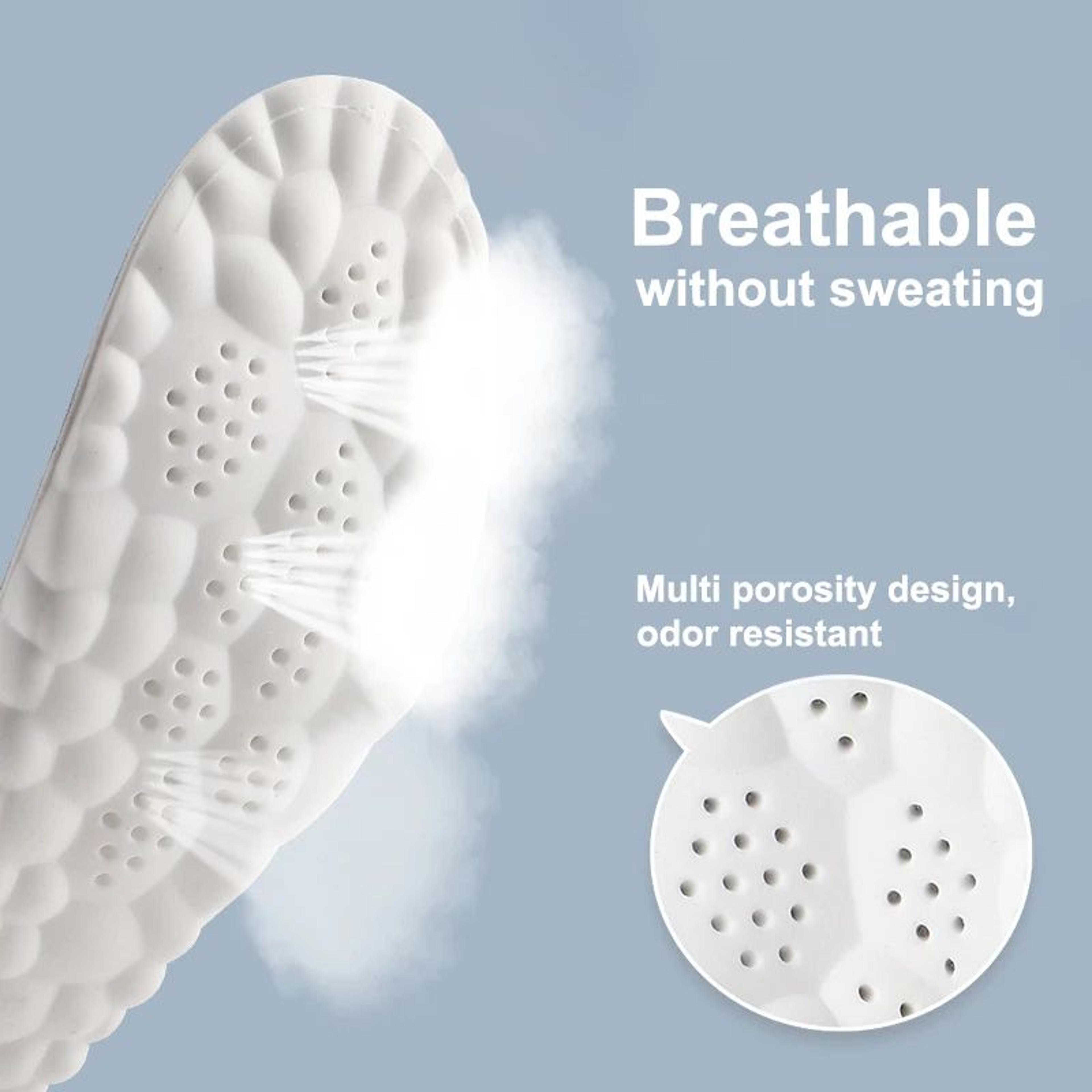 High Elasticity Latex Sport Insoles Breathable Arch Support Orthotic Shoe Pads 4