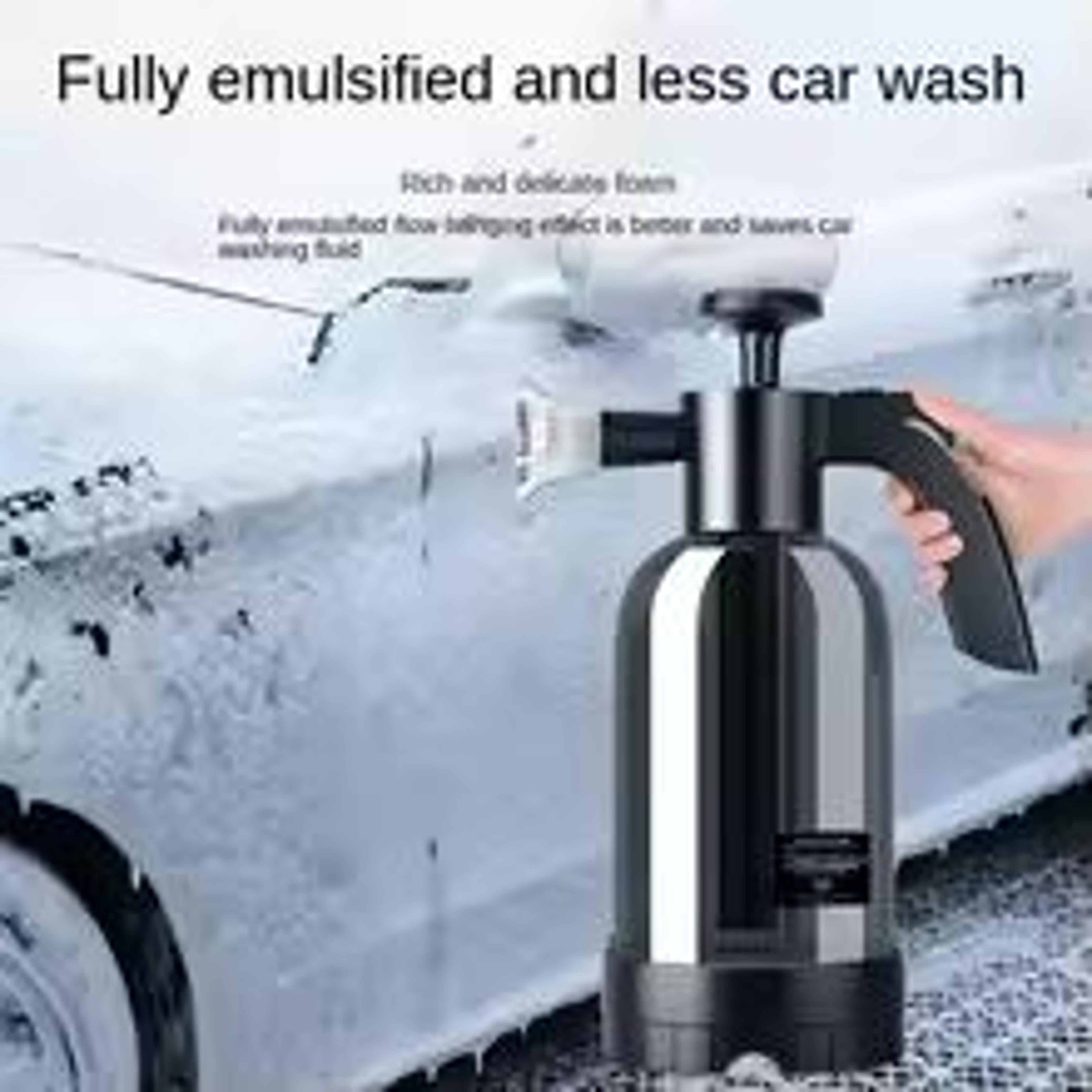2L Hand Pump Foam Sprayer With 3 Nozzles MultiUse Car Wash  Cleaning Bottle 2