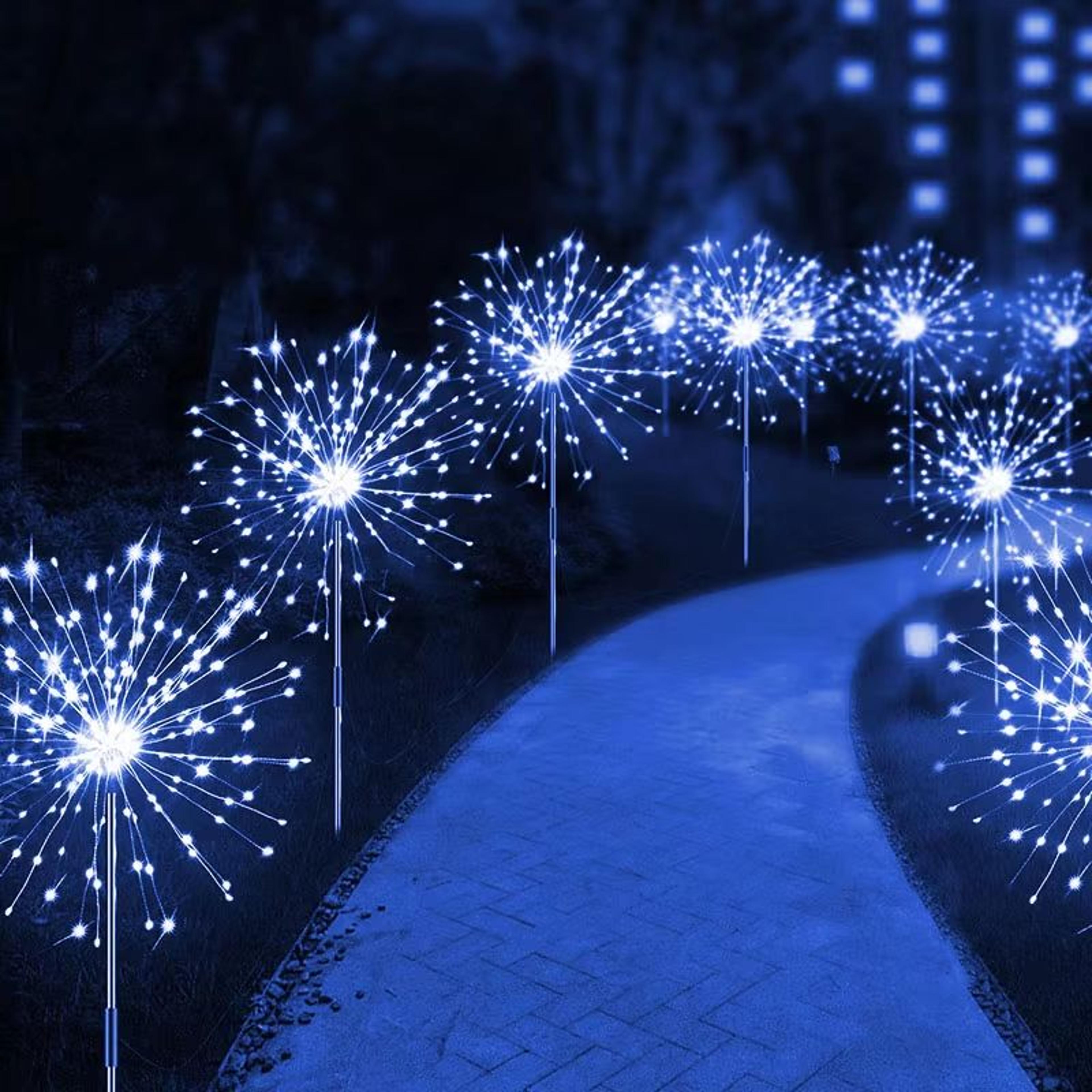 Solar Firework Garden Lights LED Outdoor Decoration Waterproof Lawn Lamp 20