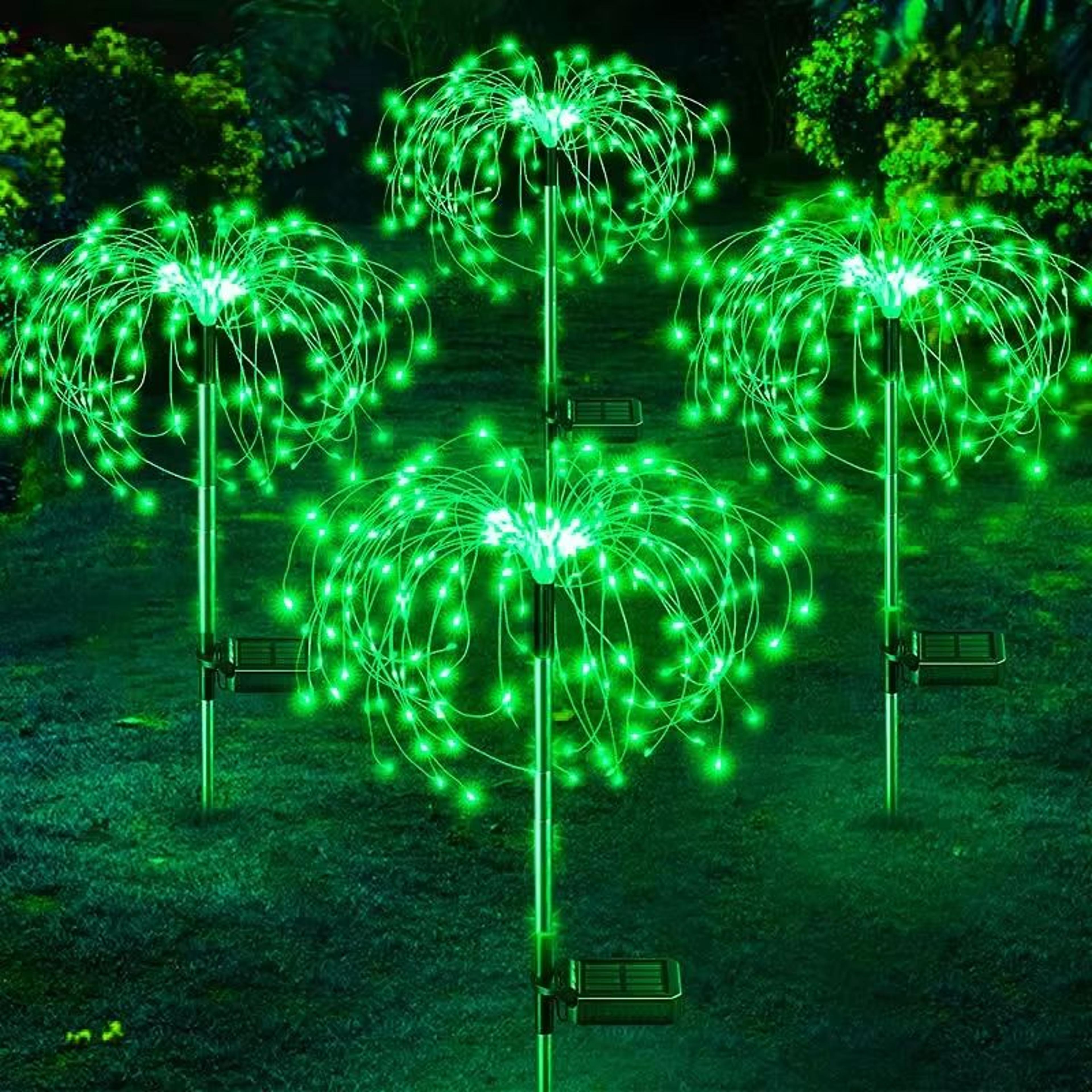 Solar Firework Garden Lights LED Outdoor Decoration Waterproof Lawn Lamp 21