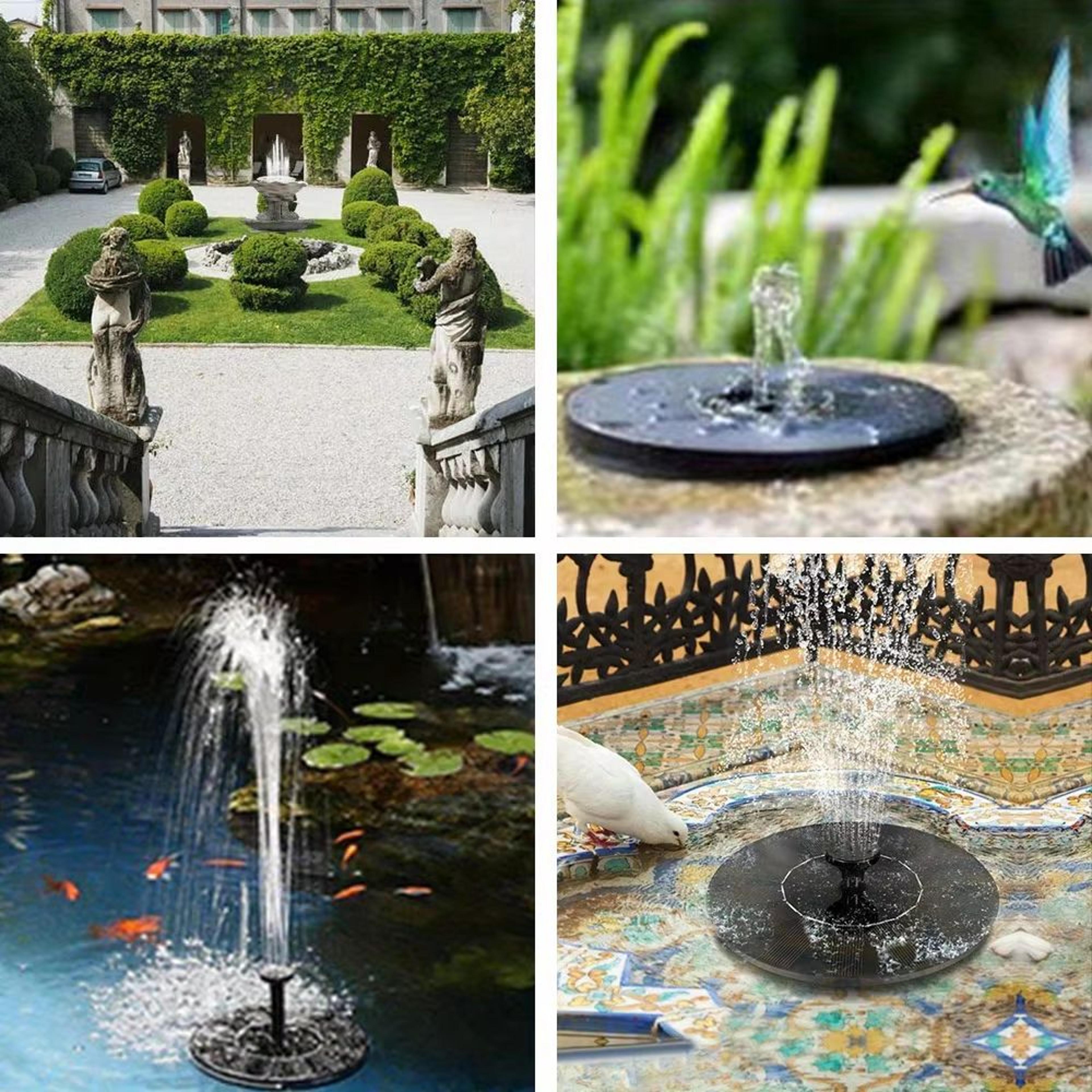 Solar Powered Outdoor Fountain Pump For Garden Pond Pool 3