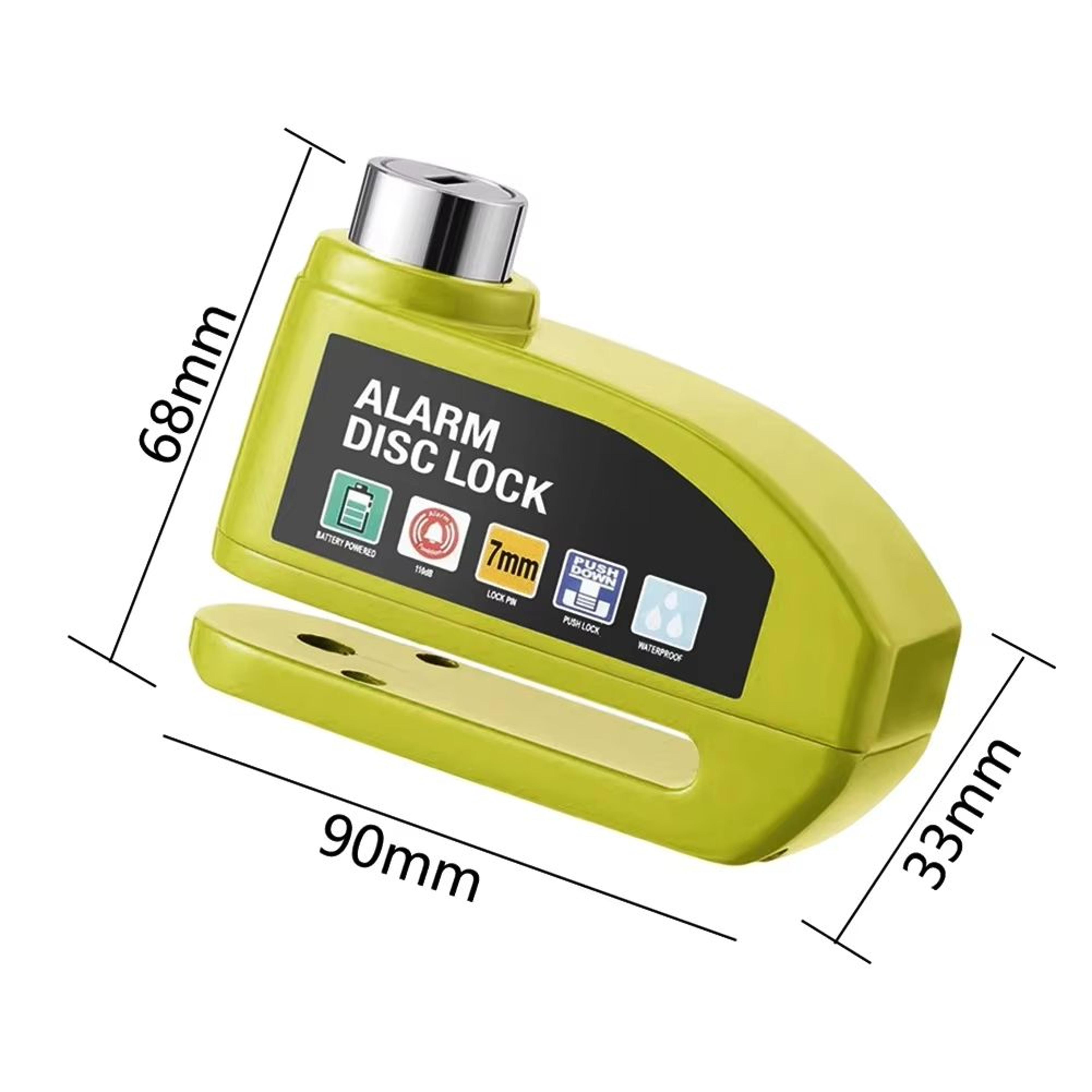 Waterproof Alarm Wheel Disc Brake Lock For Motorcycle Scooter And Bicycle 8