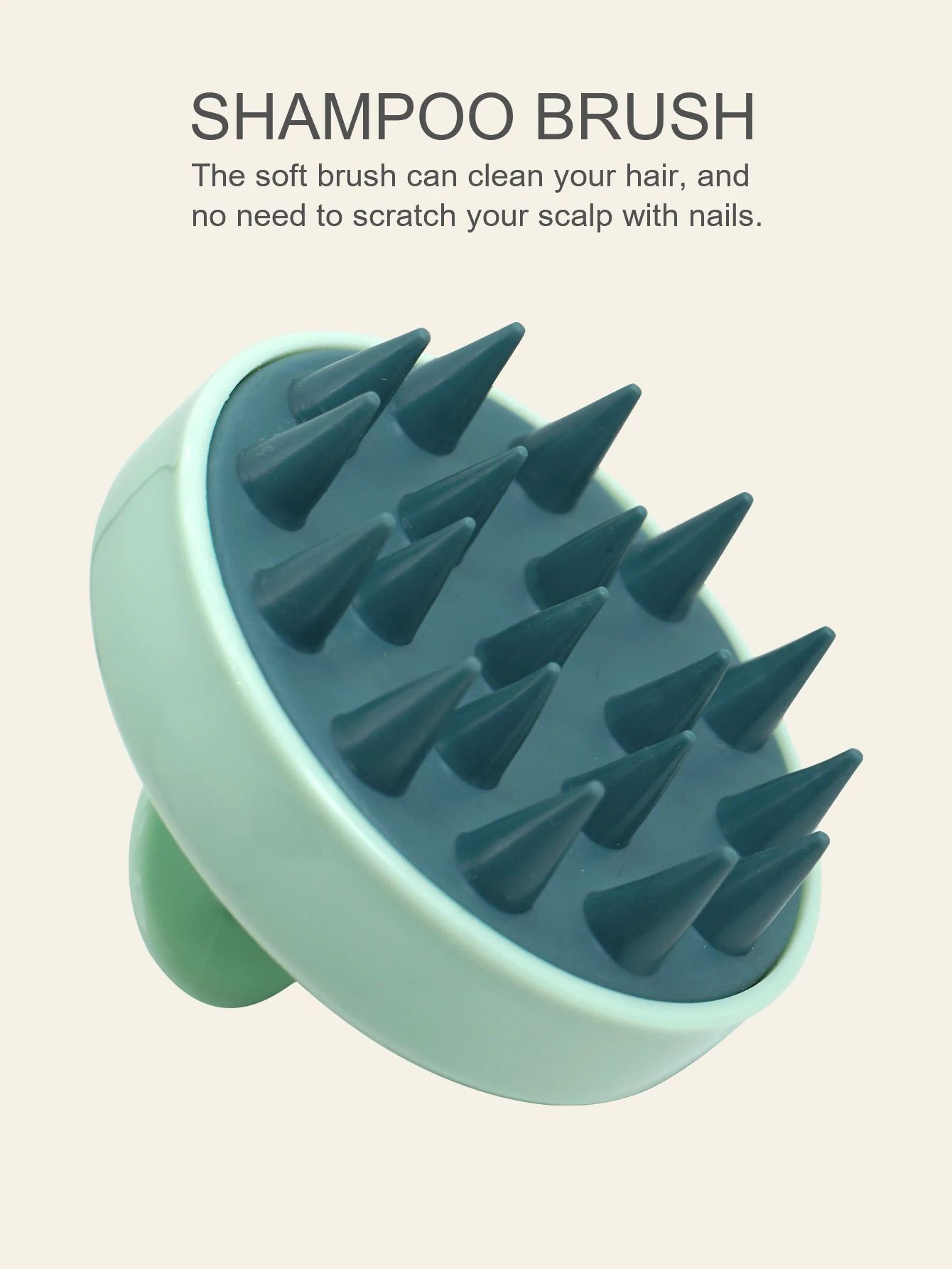 Silicone Scalp Massage Brush Shampoo Brush With Magic Handle For Hair And Body 3