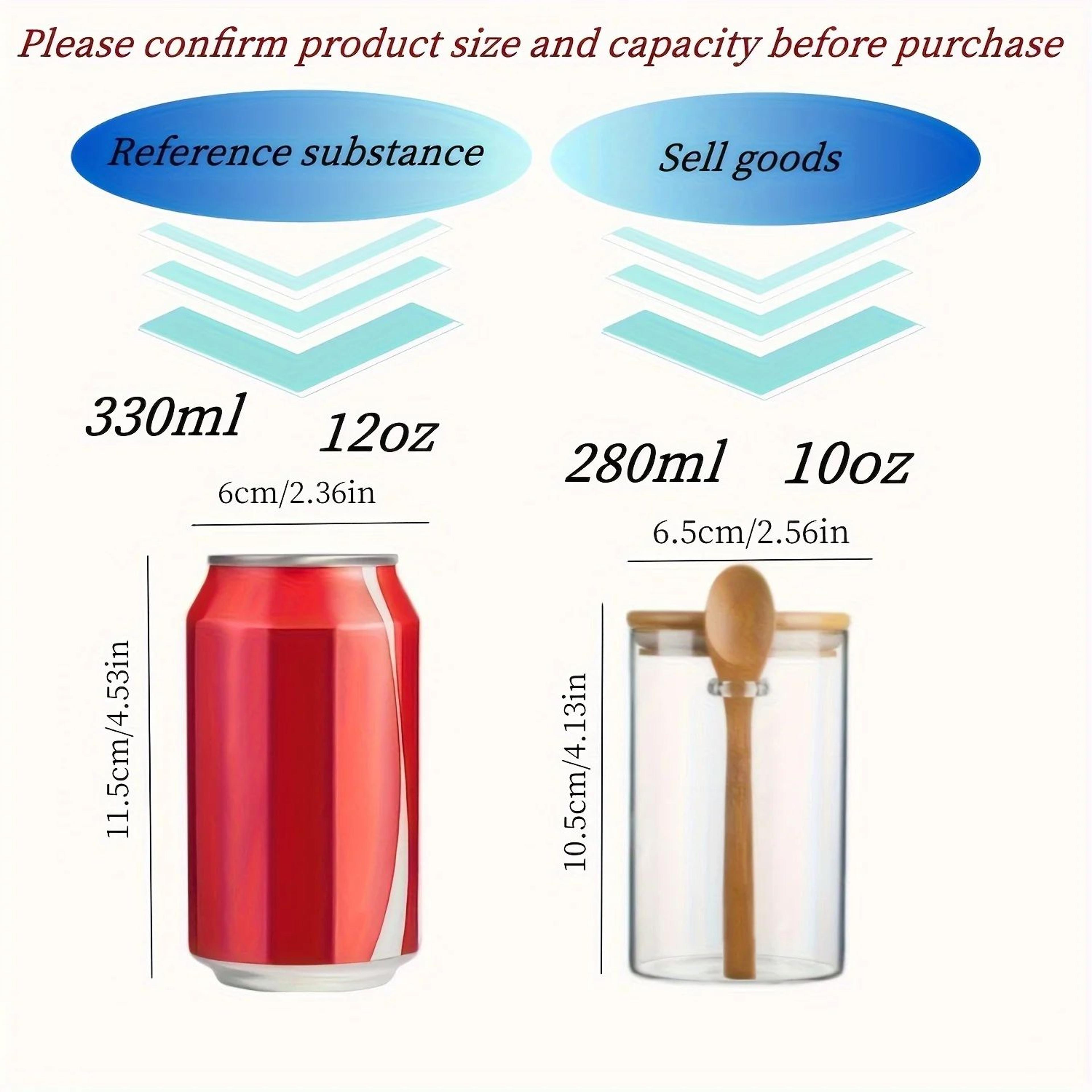10 Oz 280 Ml Glass Storage Jar With Sealed Bamboo Lid And Spoon For Candy Biscuits And Bulk Food 5