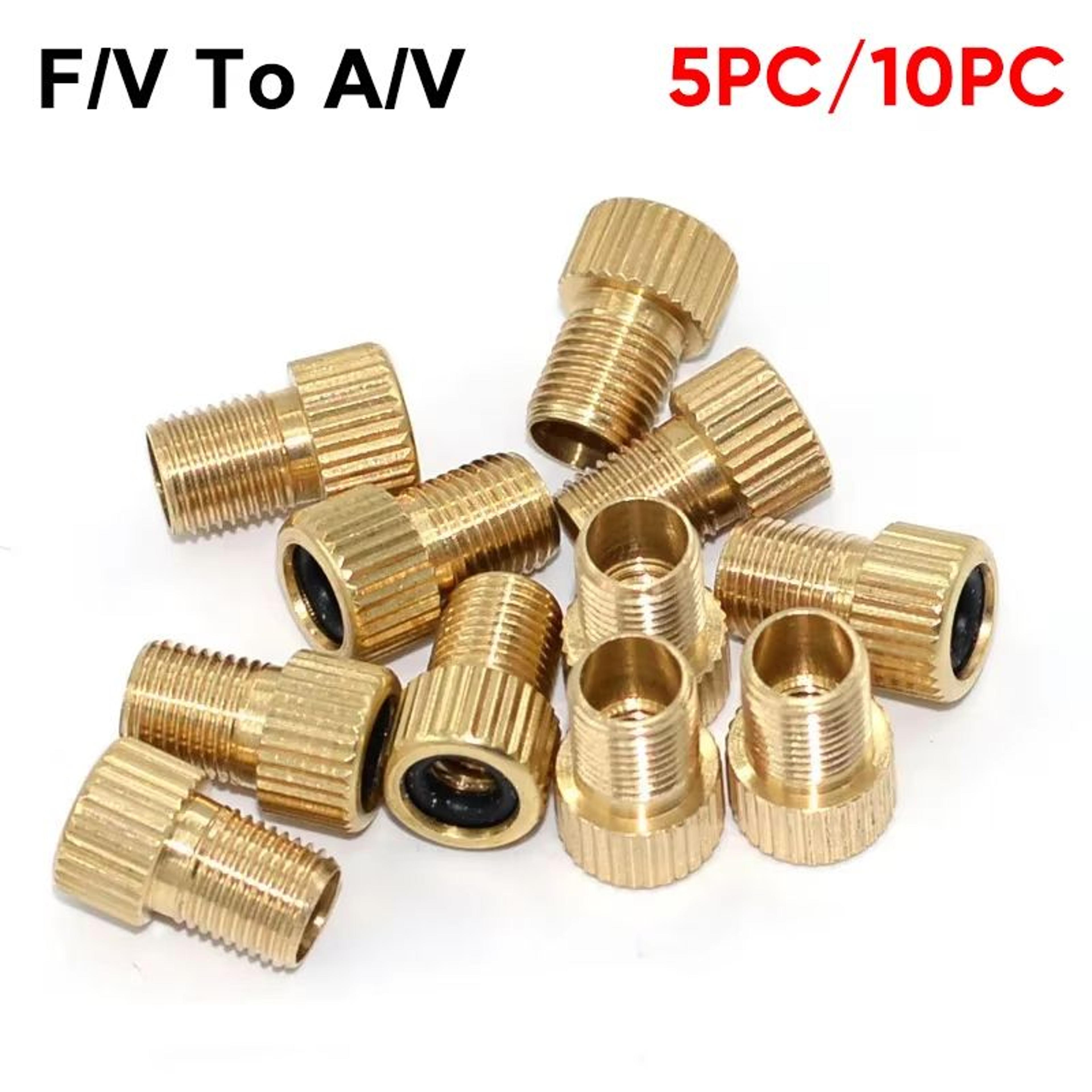Presta To Schrader Bike Valve Adapter Set 510 Pcs  MTB Cycling Tire Converter 0