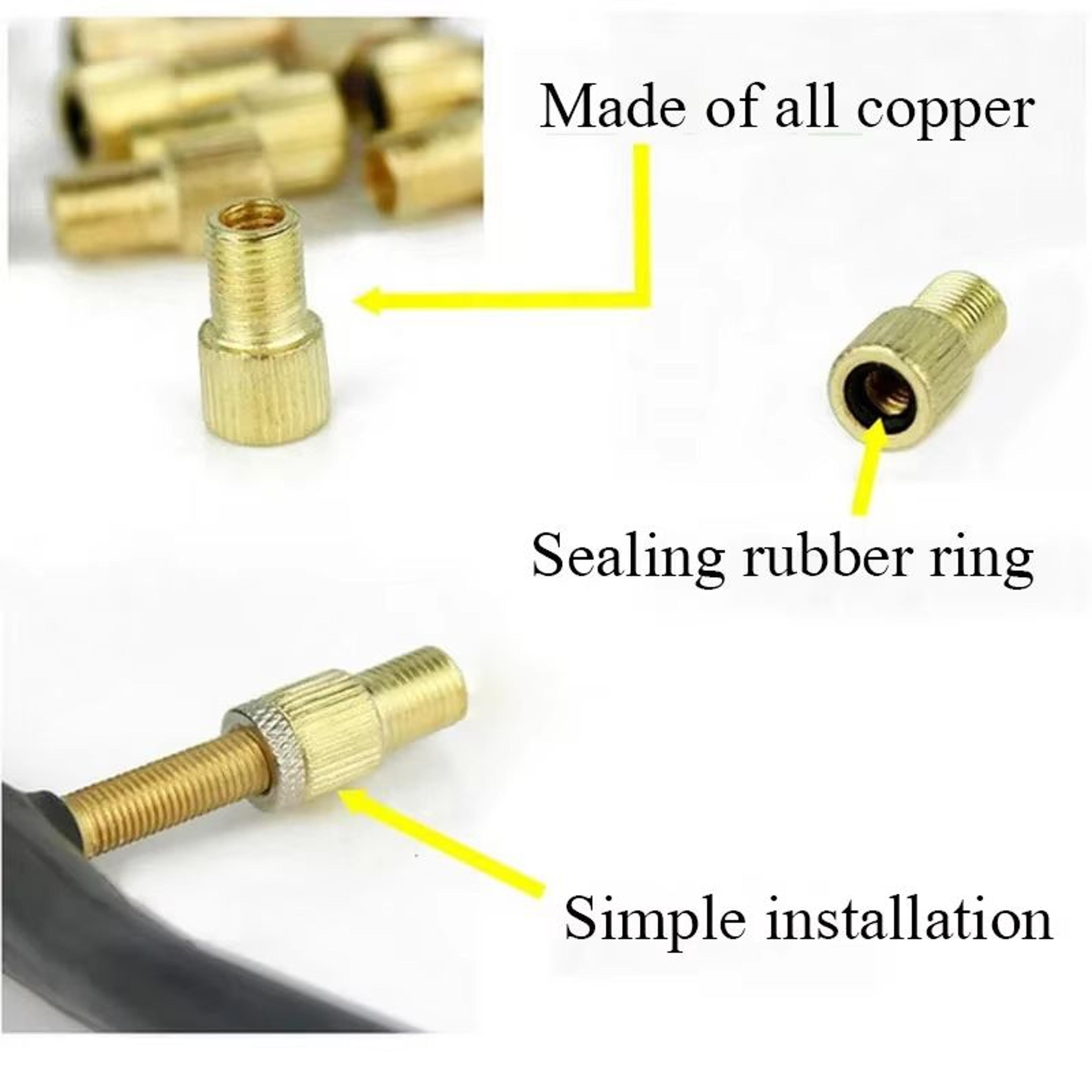 Presta To Schrader Bike Valve Adapter Set 510 Pcs  MTB Cycling Tire Converter 4