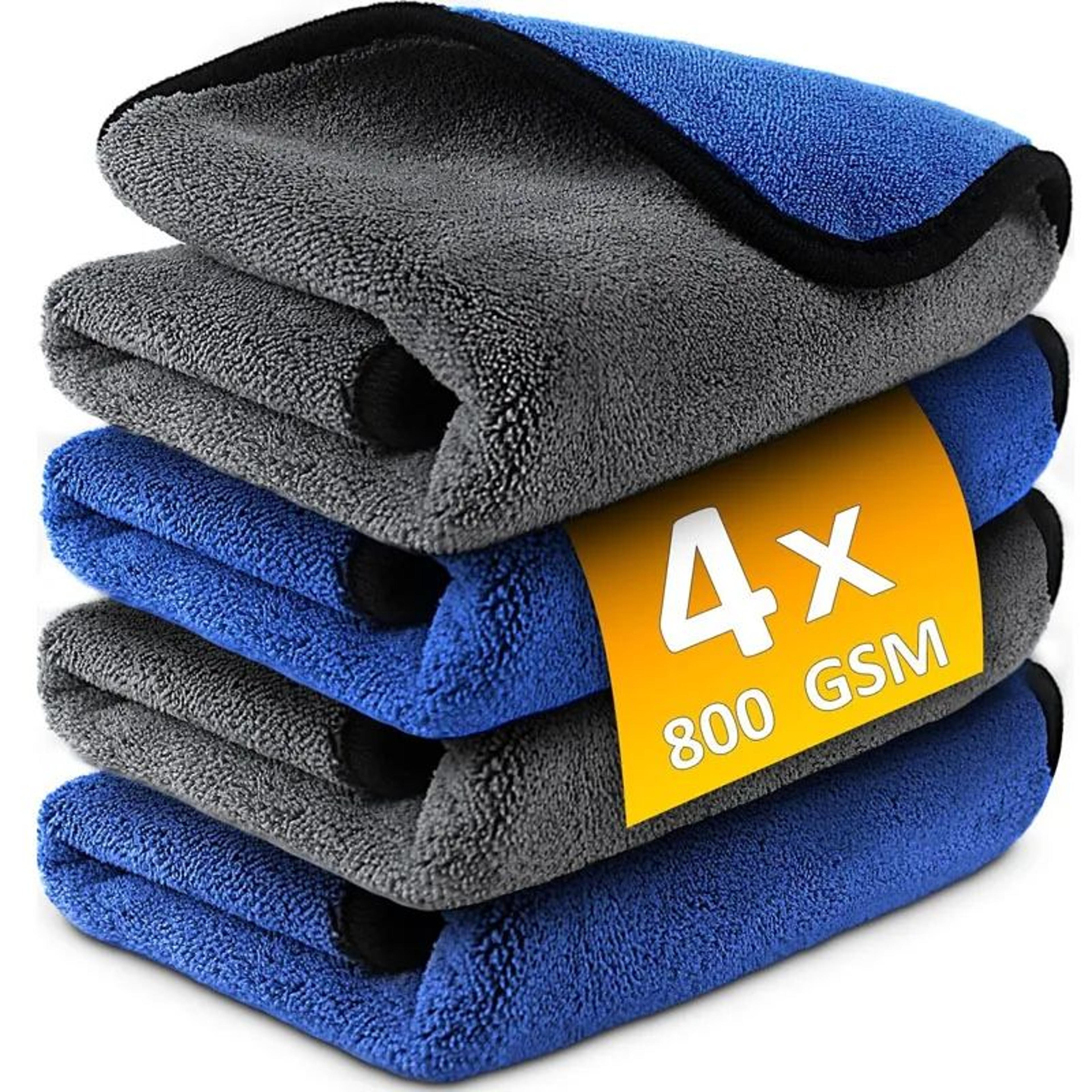 Premium Microfiber Car Washing Towels Set 500GSM For Quick Dry Windows Mirrors And Surfaces 0