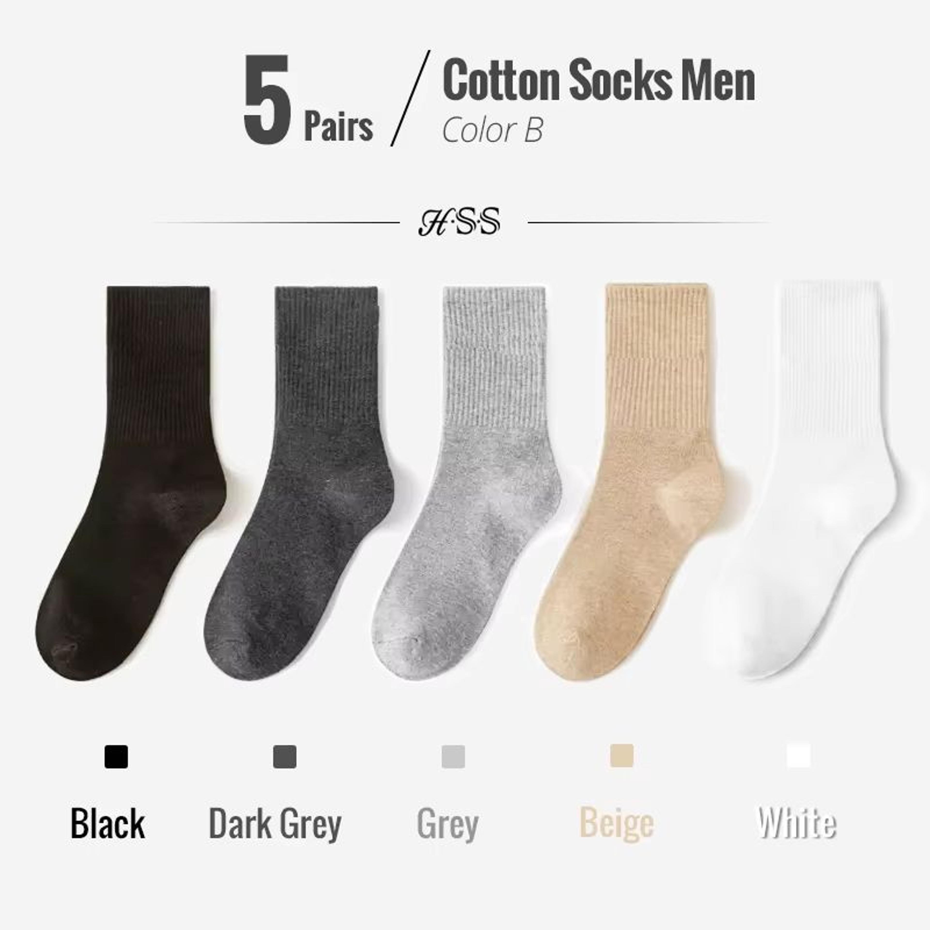 Combed Cotton Business Dress Socks For Men  510Pair Pack 7