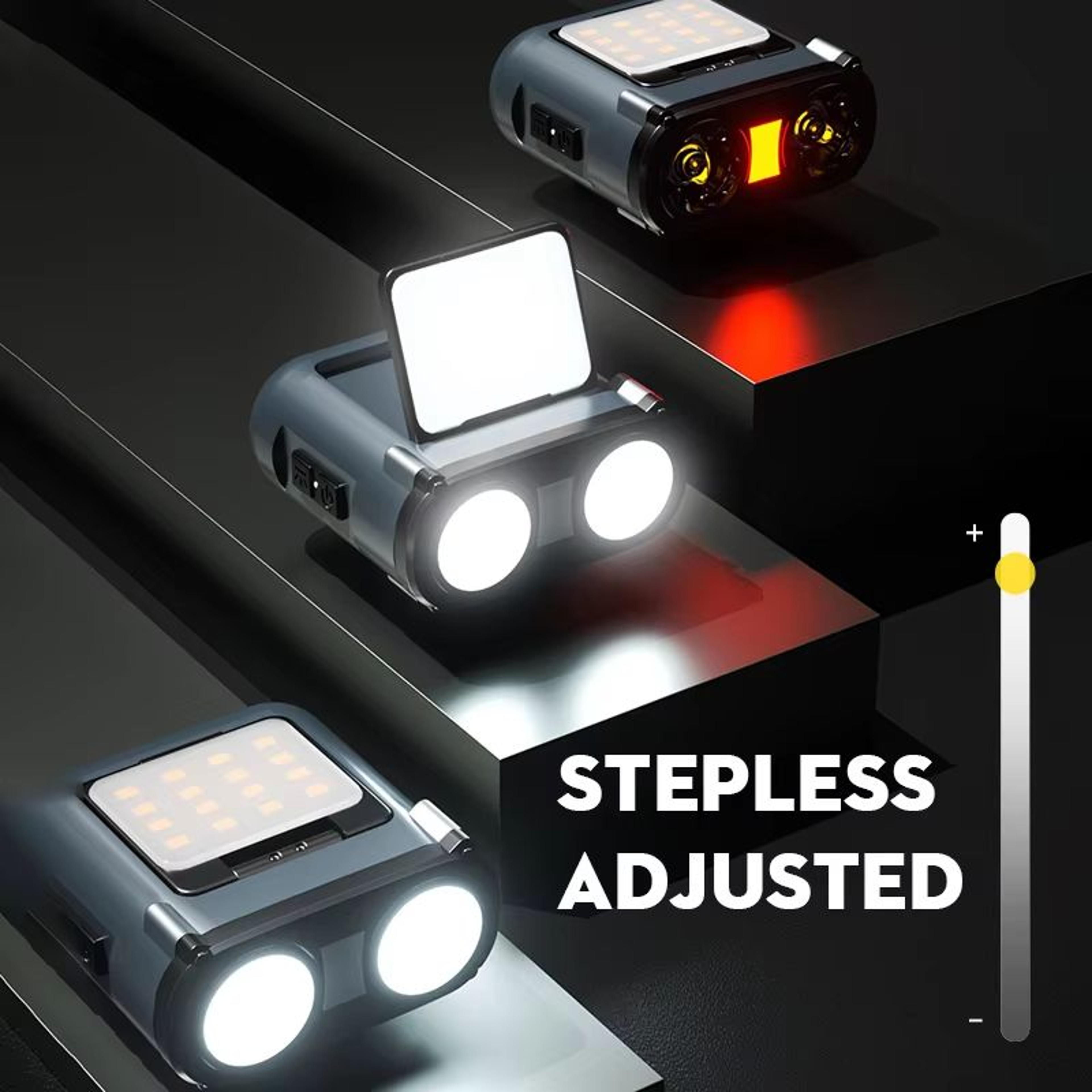 Rechargeable Owl LED Headlamp With TypeC Charging Portable Rotating Hunting Light Bicycle Front Fla 3