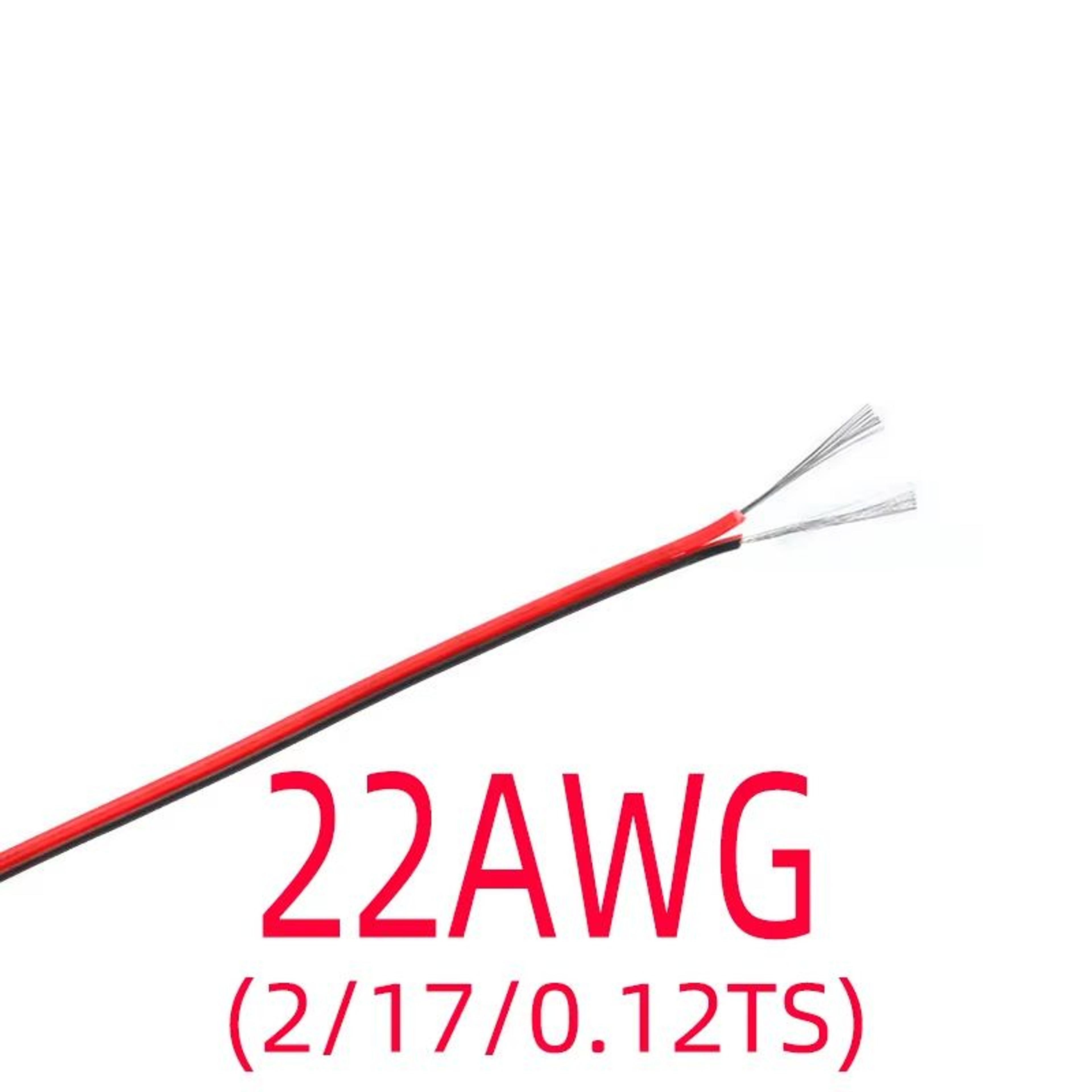 2Pin Tinned Copper Electrical Wire  Insulated PVC Extension Cable 1820222426 AWG 5
