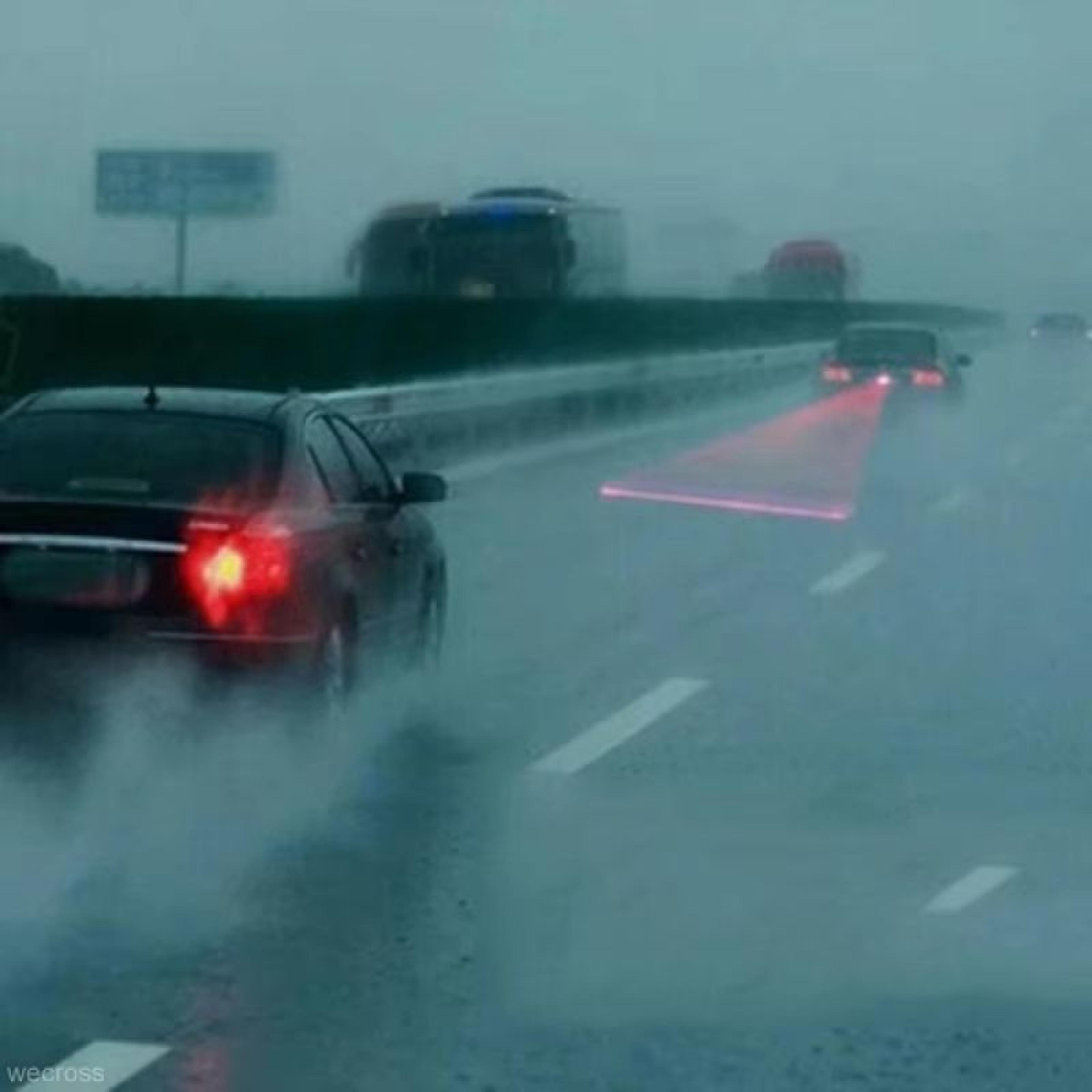 Car LED Laser Fog Light AntiCollision Taillight And Brake Warning Lamp 2