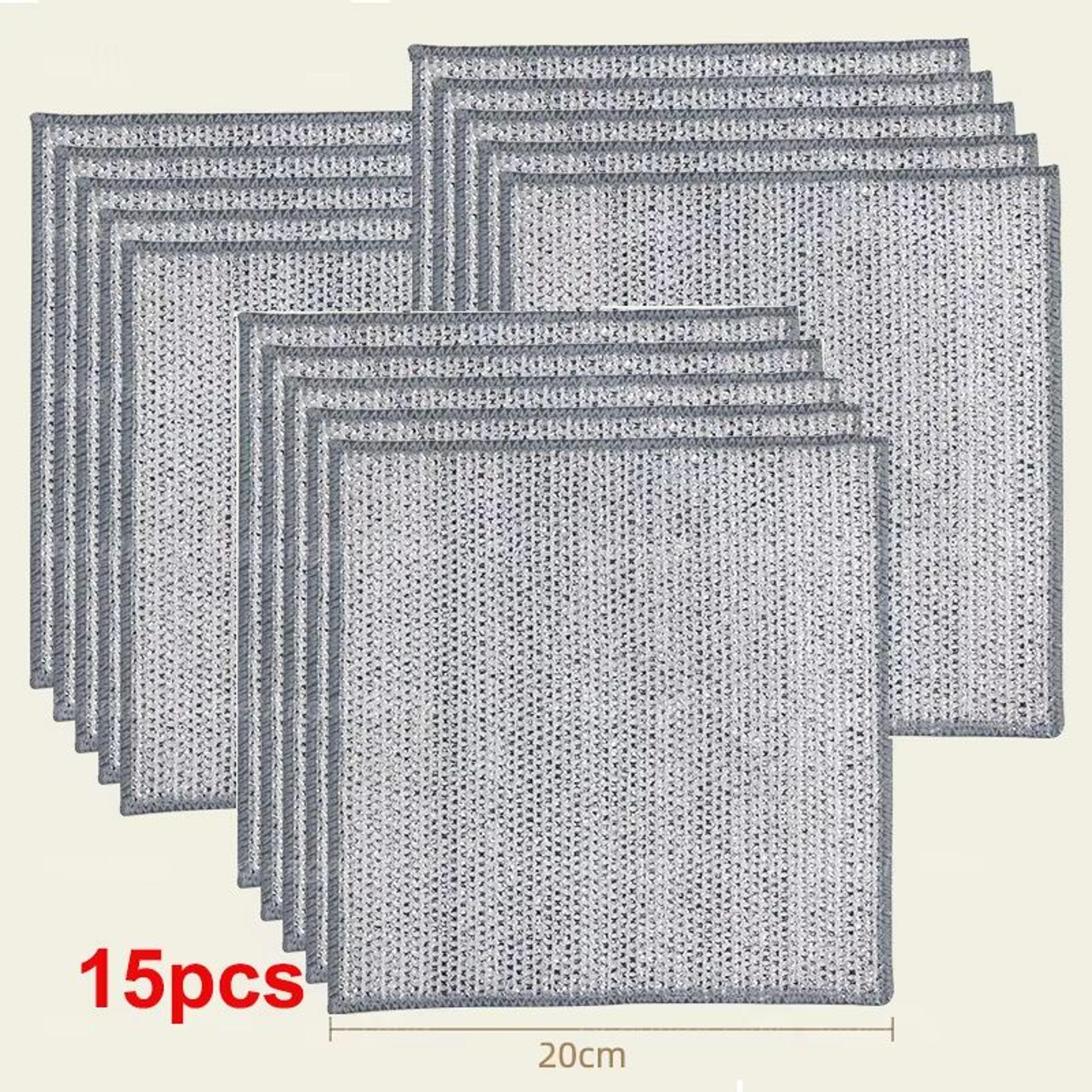 Thickened Steel Wire Cleaning Cloth Non Scratch Microfiber Mesh Dishcloth Single Or Double Layer Se 8