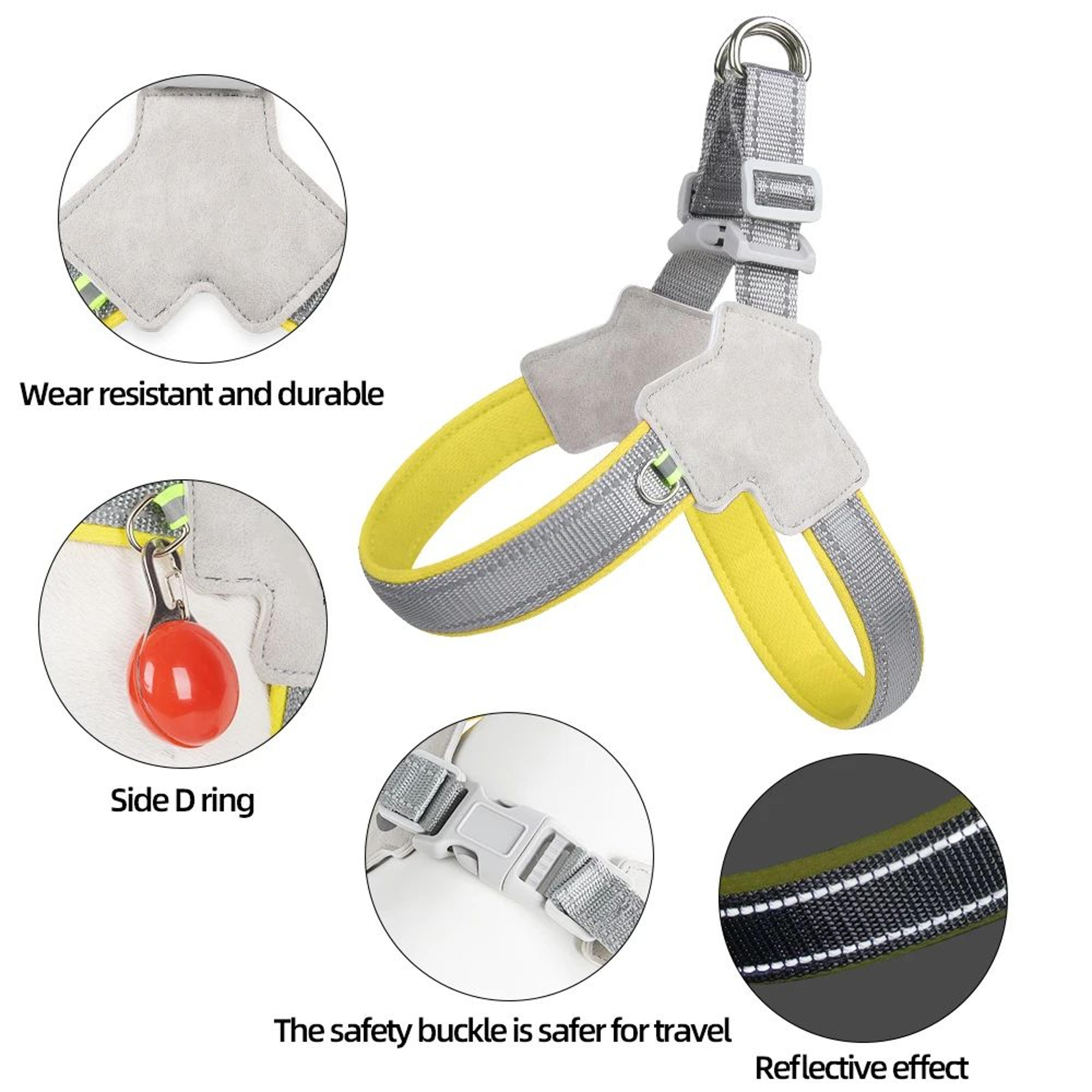 Soft No Pull Dog Harness Reflective Vest For Small And Medium Dogs And Cats 4