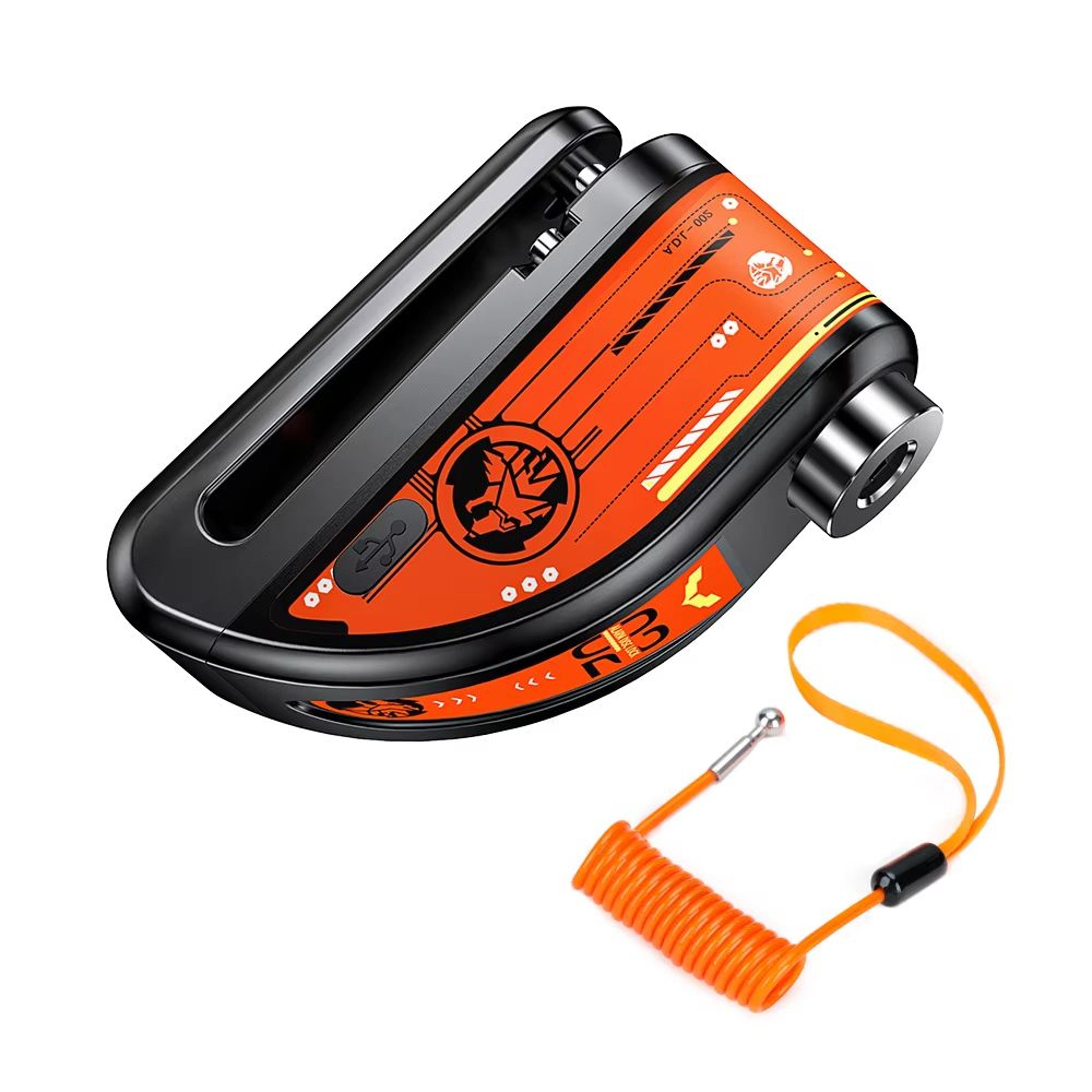 Anti Theft Motorcycle Disc Brake Lock With 120dB Alarm Waterproof Security 9