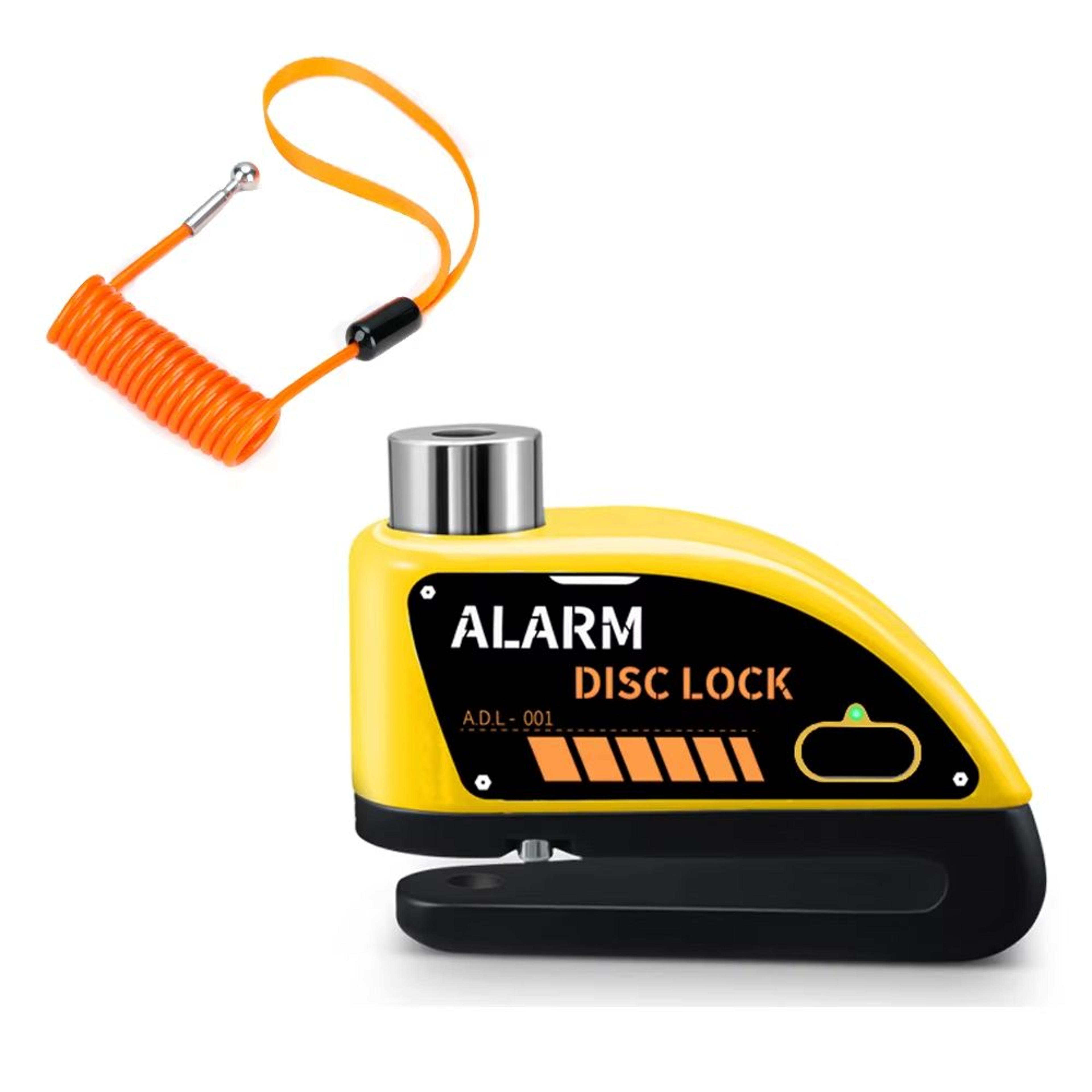 Anti Theft Motorcycle Disc Brake Lock With 120dB Alarm Waterproof Security 21