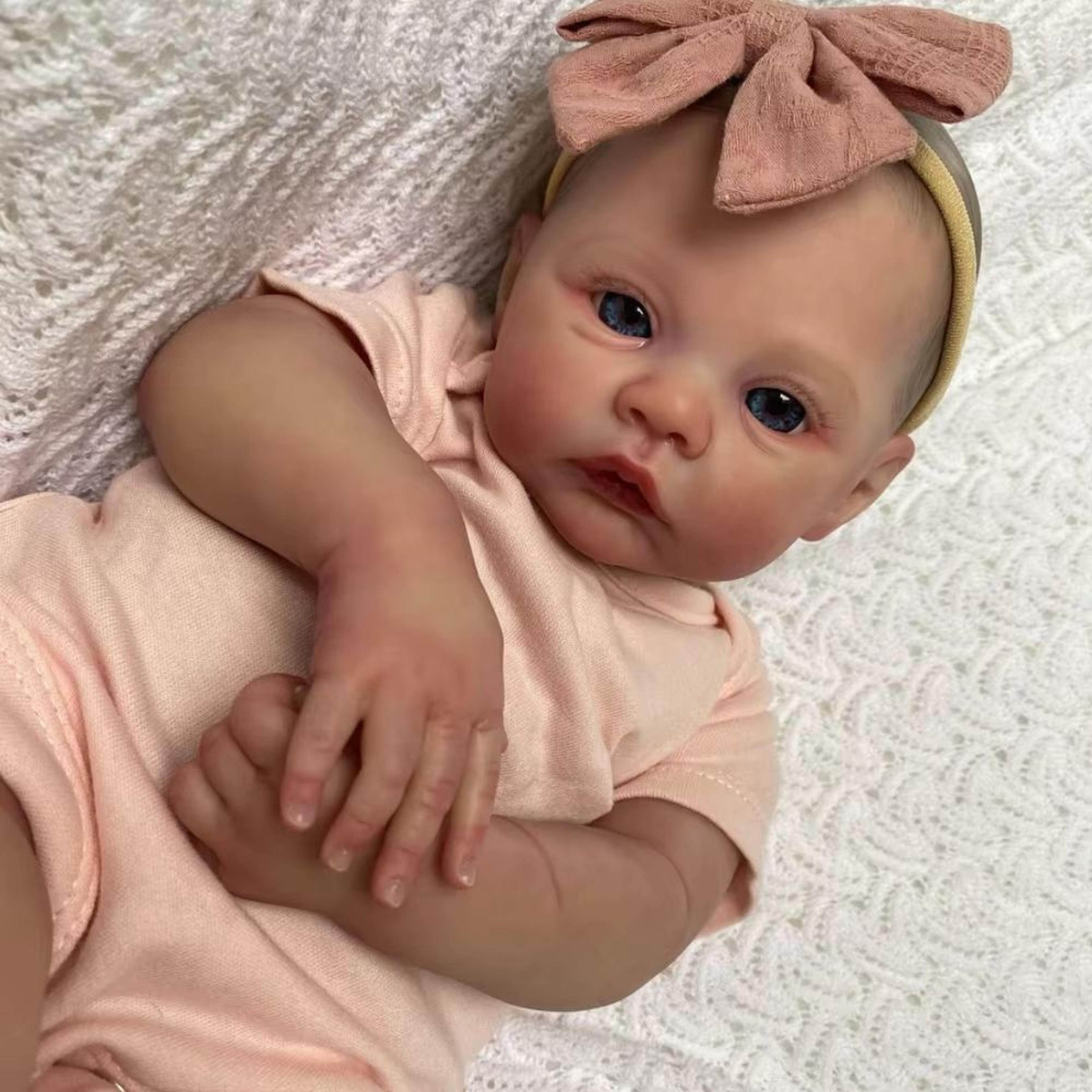 NPK 18 Inch Reborn Baby Doll With Meadow Soft Body And 3D Veined Skin  Handmade Collectible Art Dol 1