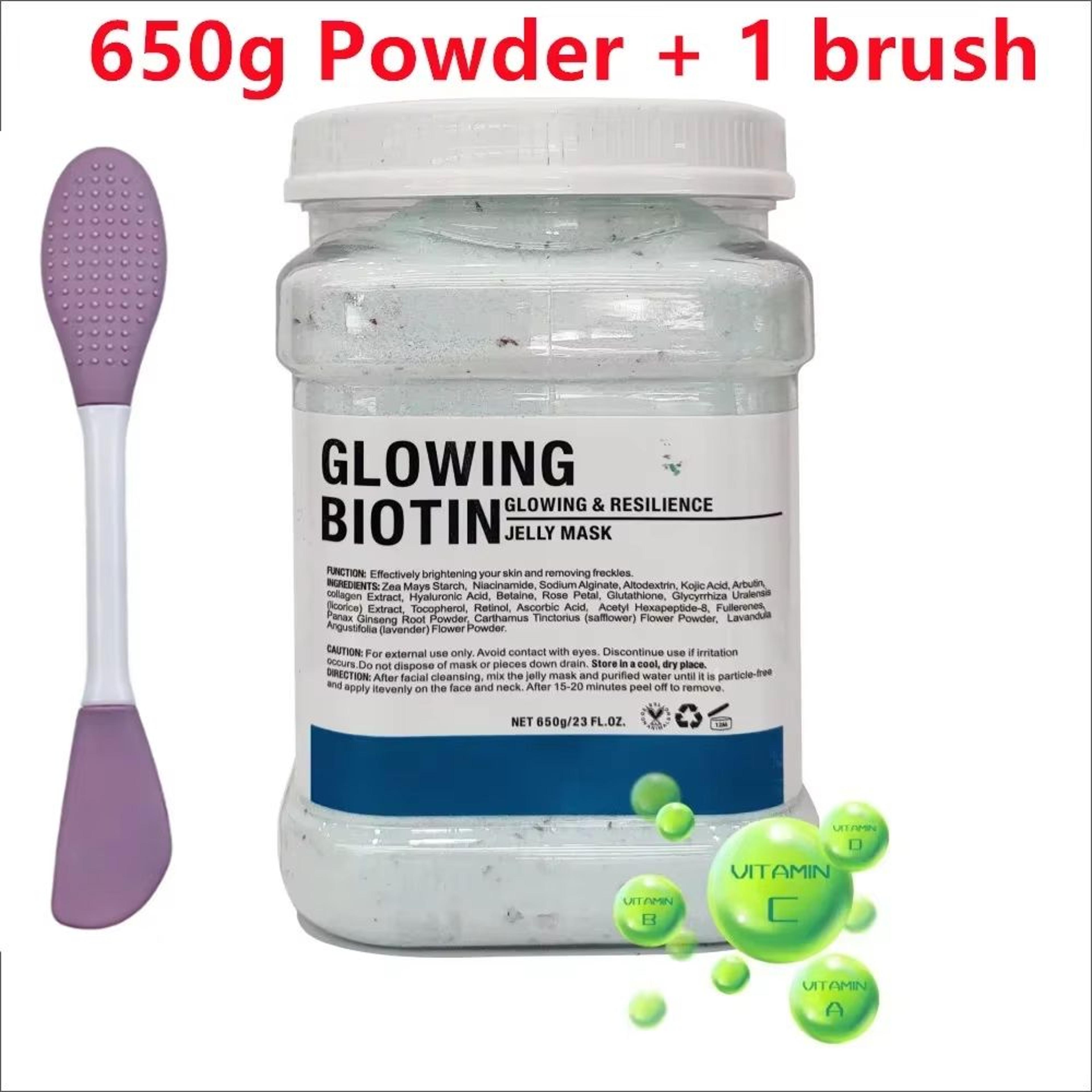 650g Chamomile Hyaluronic Acid Facial Moisturizing Jelly Mask Powder With Silicone Brush 28