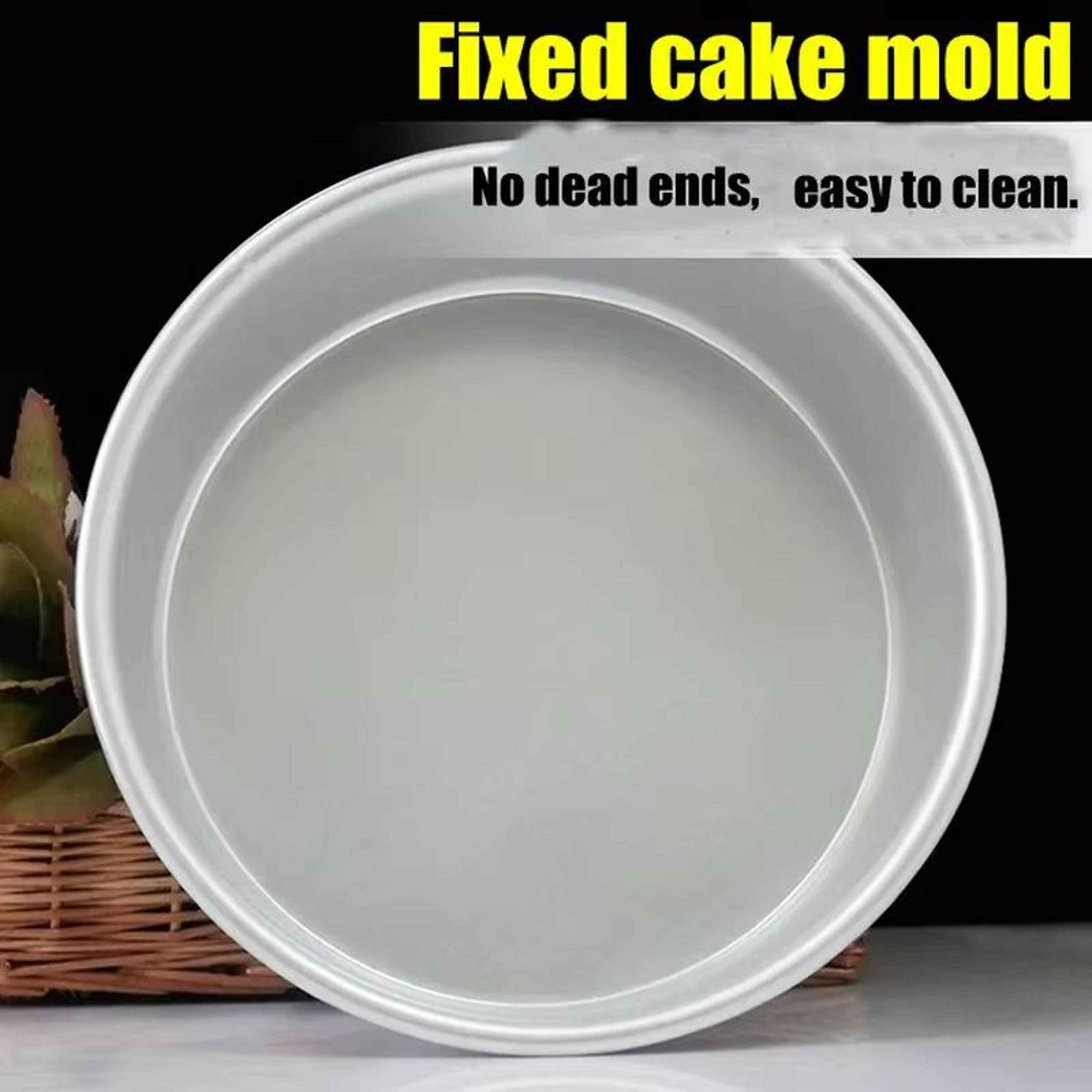 Aluminum Round Cake Pan Set 412in Solid Bottom Chiffon And Layer Cake Bakeware 3