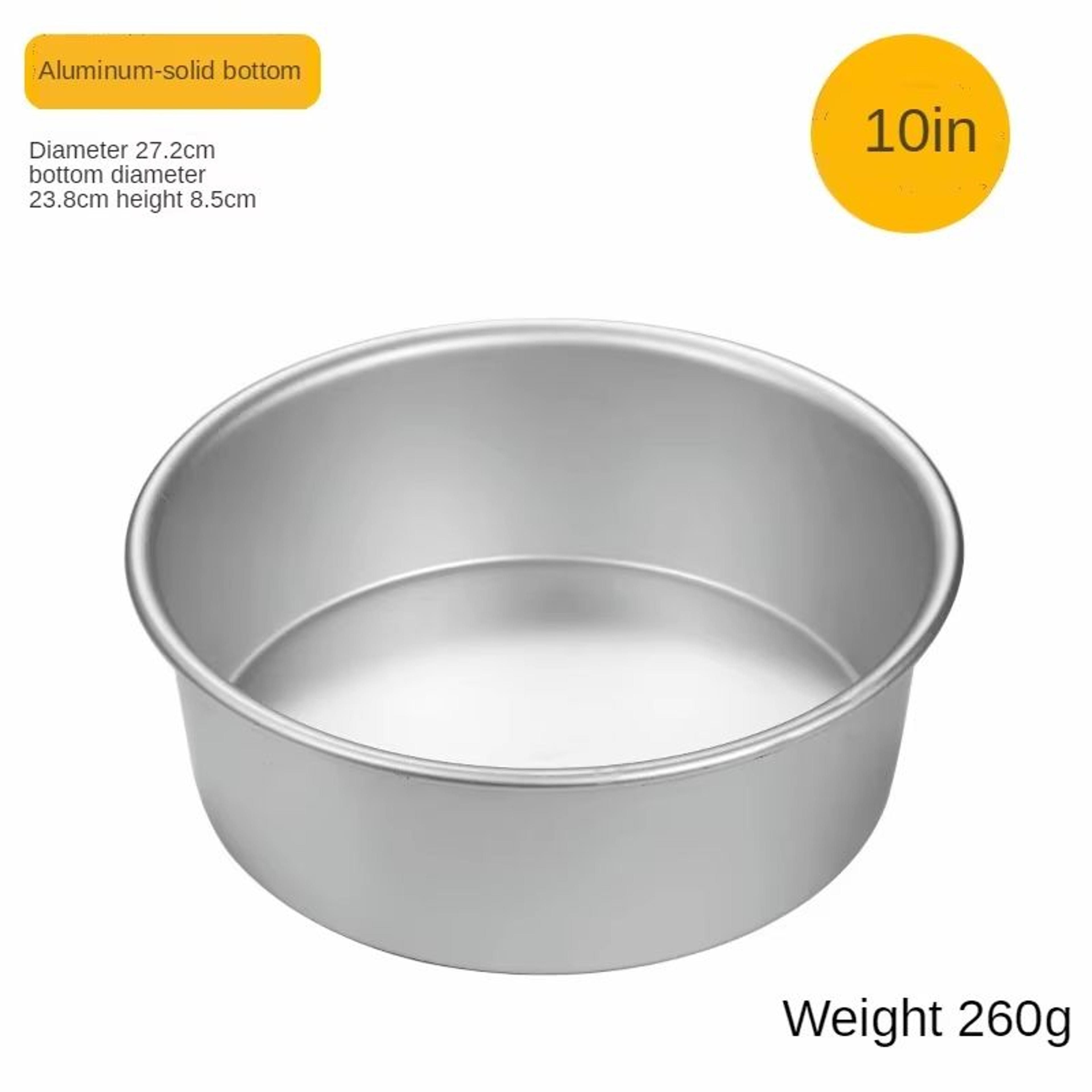 Aluminum Round Cake Pan Set 412in Solid Bottom Chiffon And Layer Cake Bakeware 6