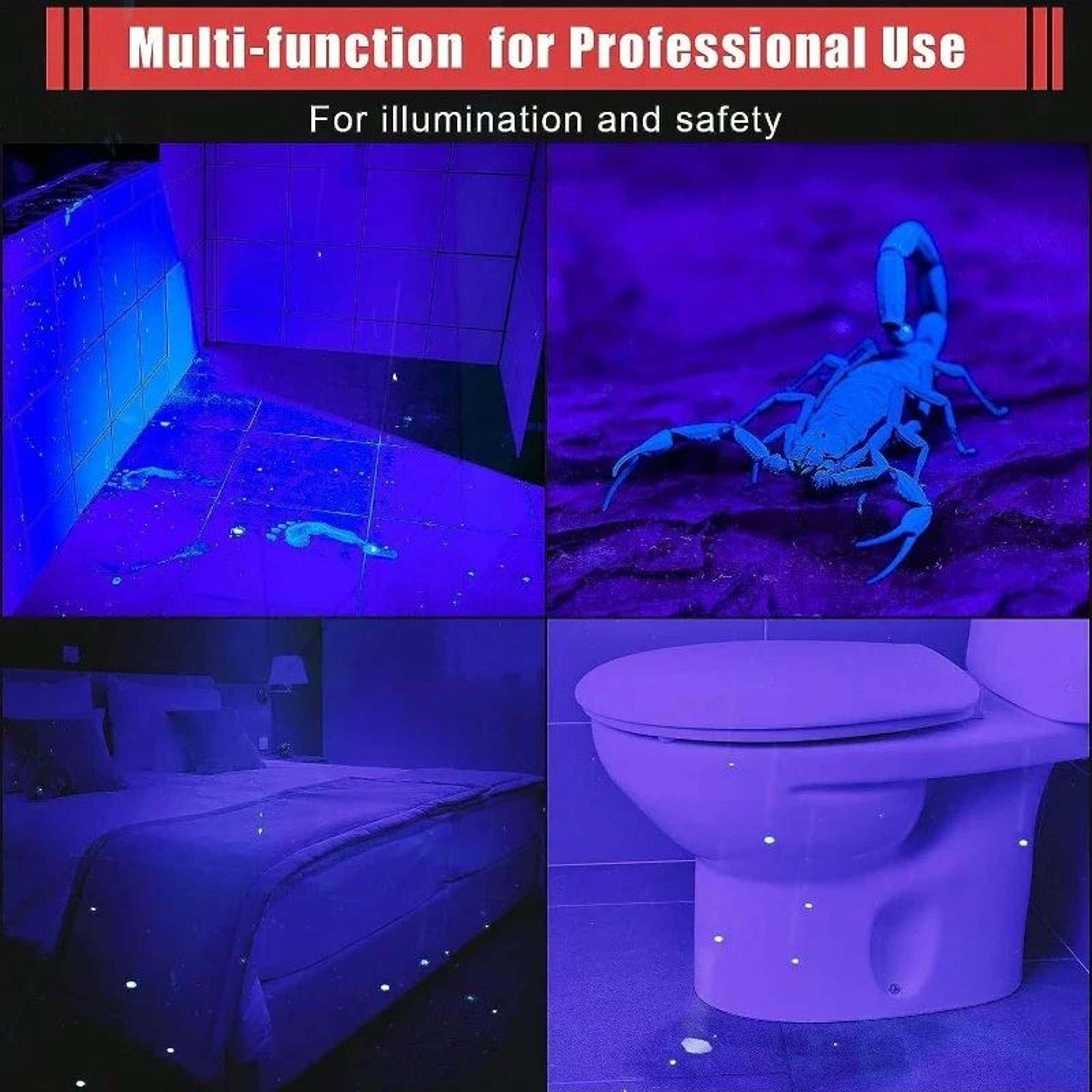 395nm UV Flashlight Portable Black Light Torch For Pet Stain  Scorpion Detection 5
