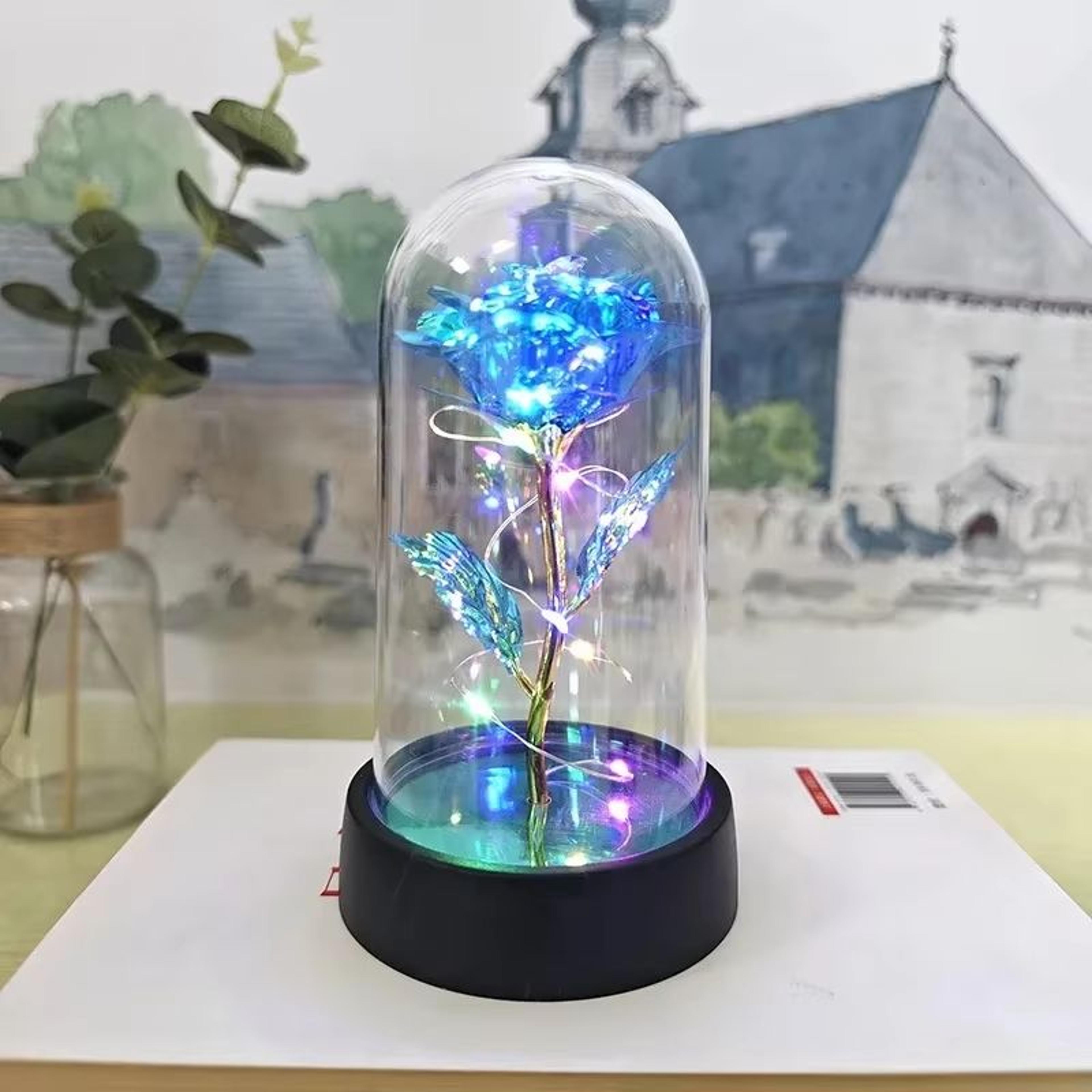 Eternal Artificial Rose LED Light Flower Valentines Gift For Girlfriend 16