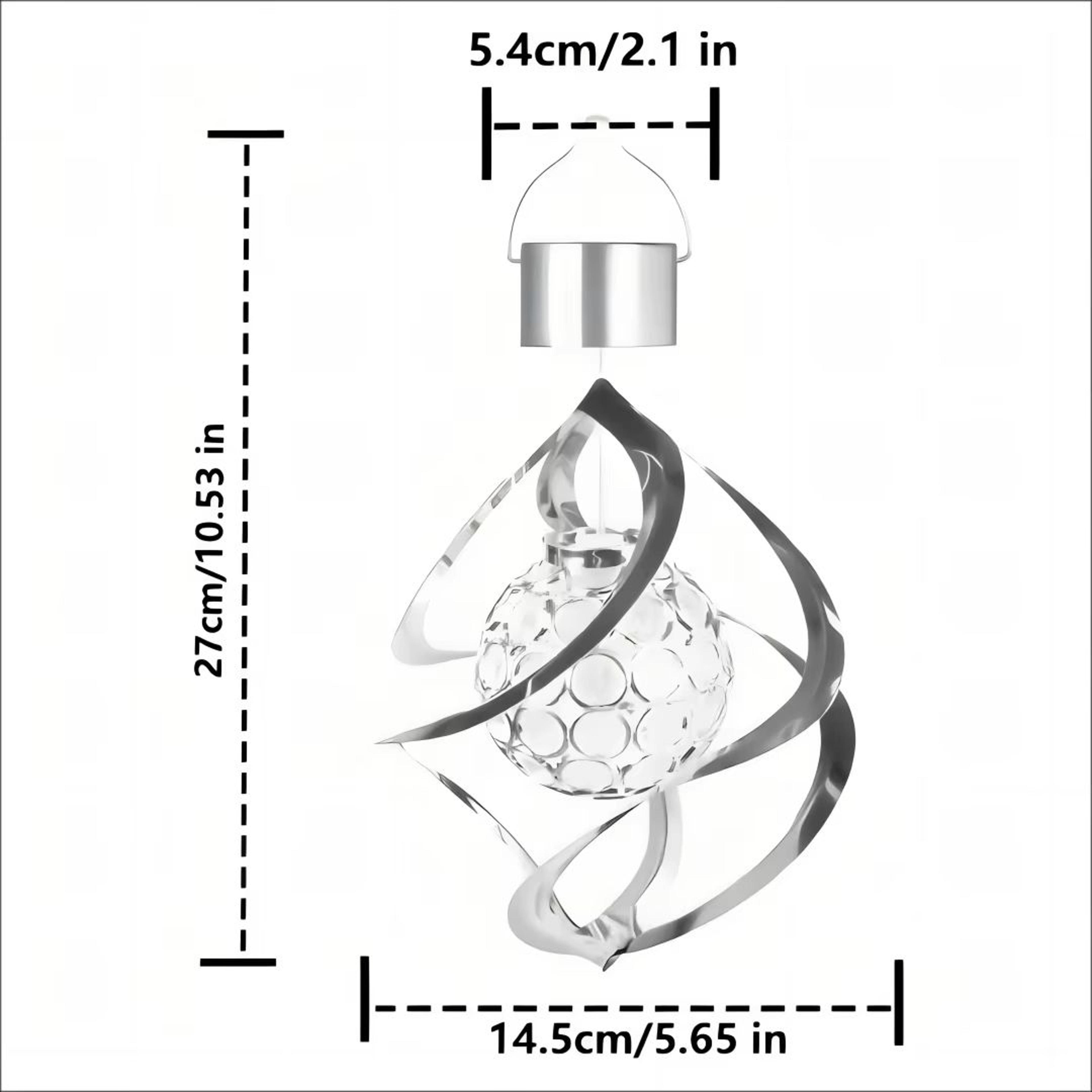Solar Wind Chime Pendant Light Outdoor Decorative Garden LED Lamp 2