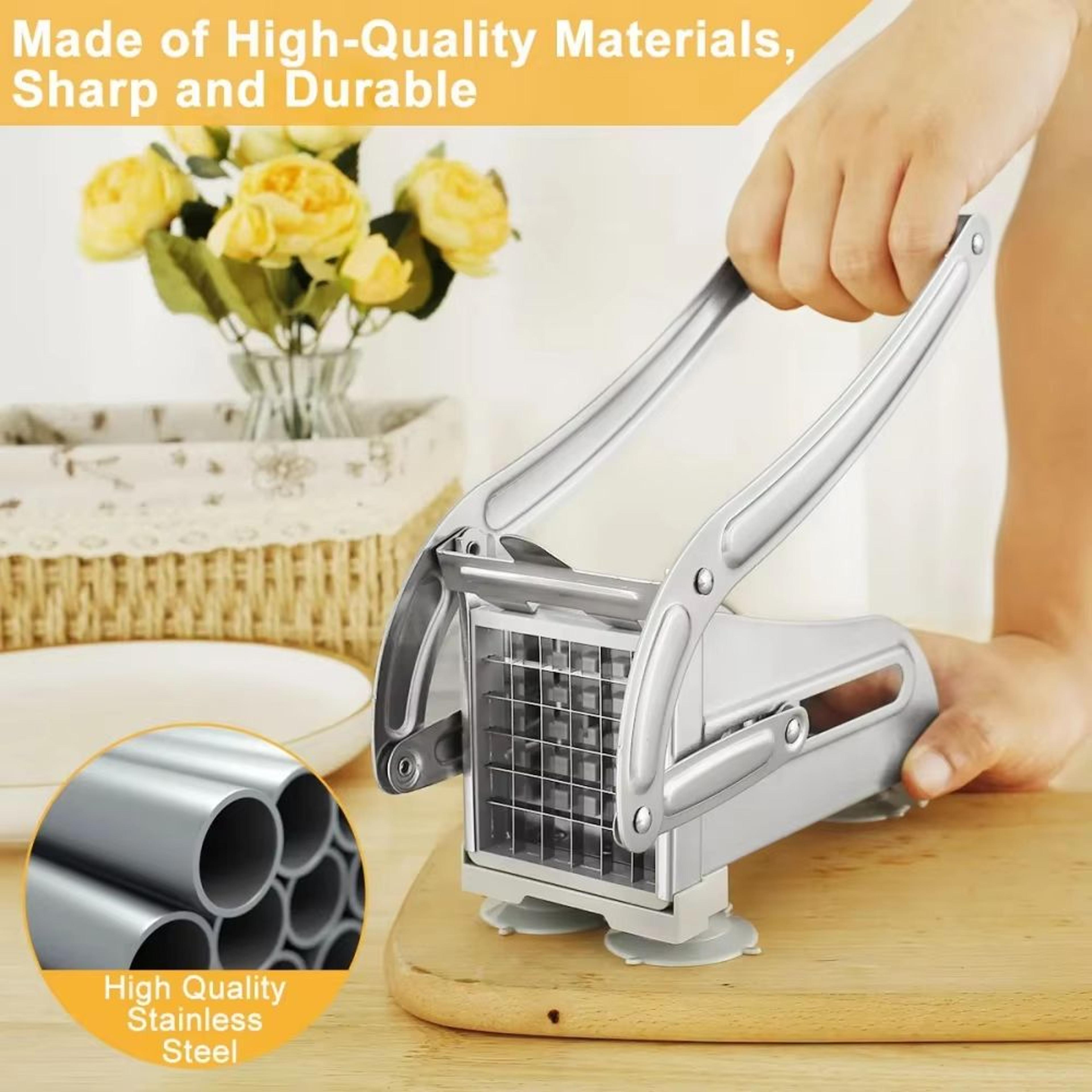 Stainless Steel Manual 4in1 Potato Cutter French Fry Slicer And Food Dicer 4