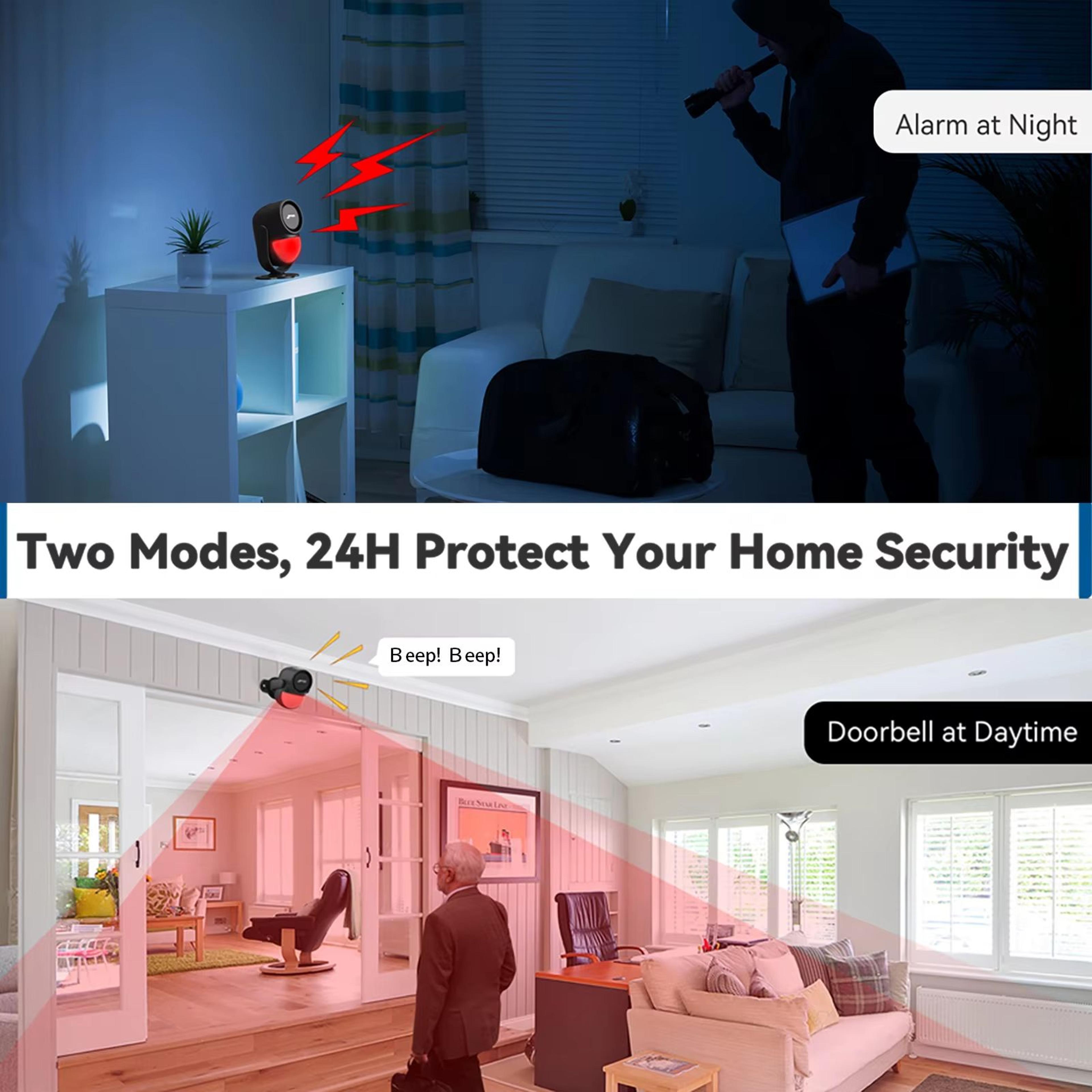 CPVAN Wireless PIR Infrared Motion Detector With 433MHz And 125dB Alert For Home Security 2