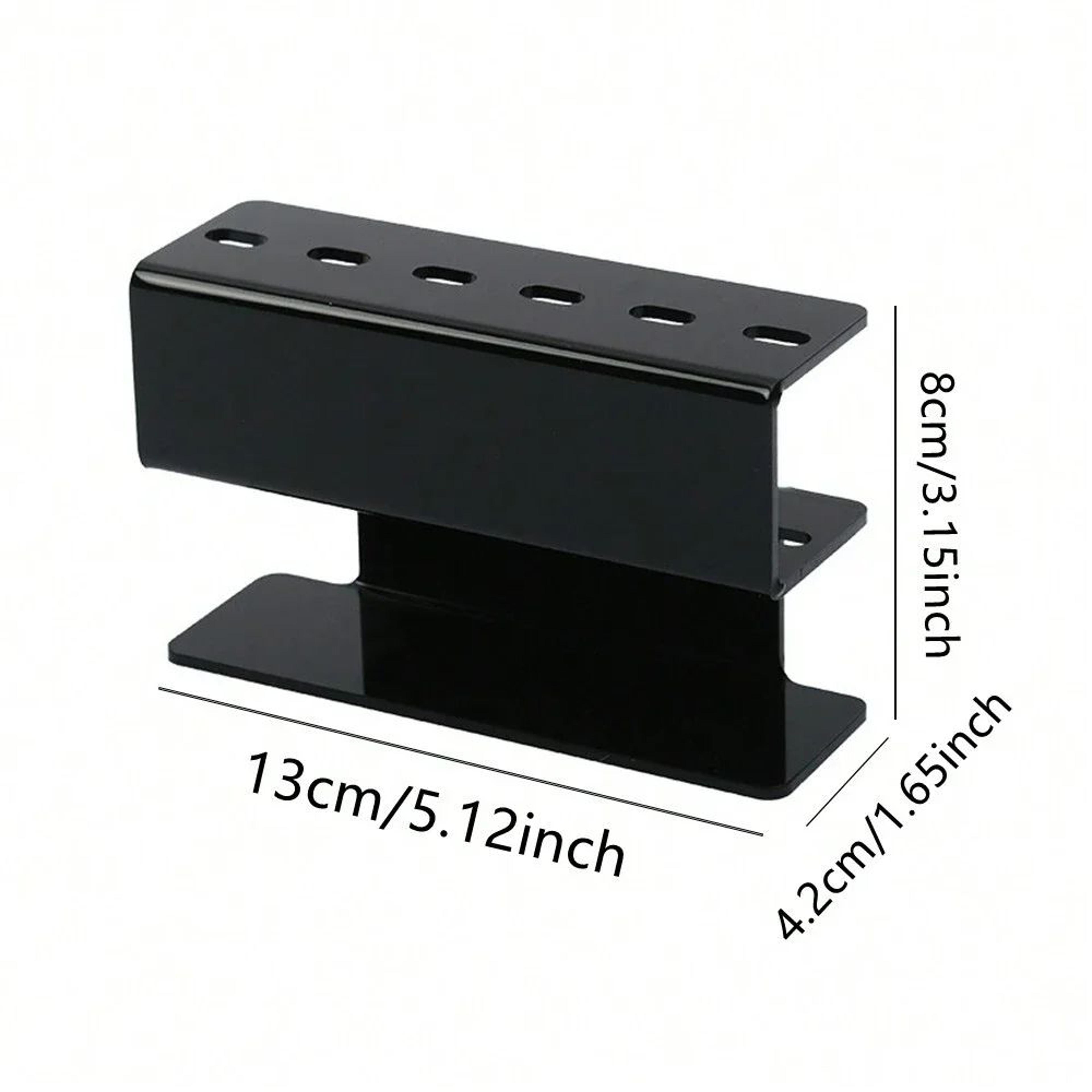 TINSOL 6Hole Acrylic Tweezer Storage Rack Professional Eyelash Extension Display Stand 5