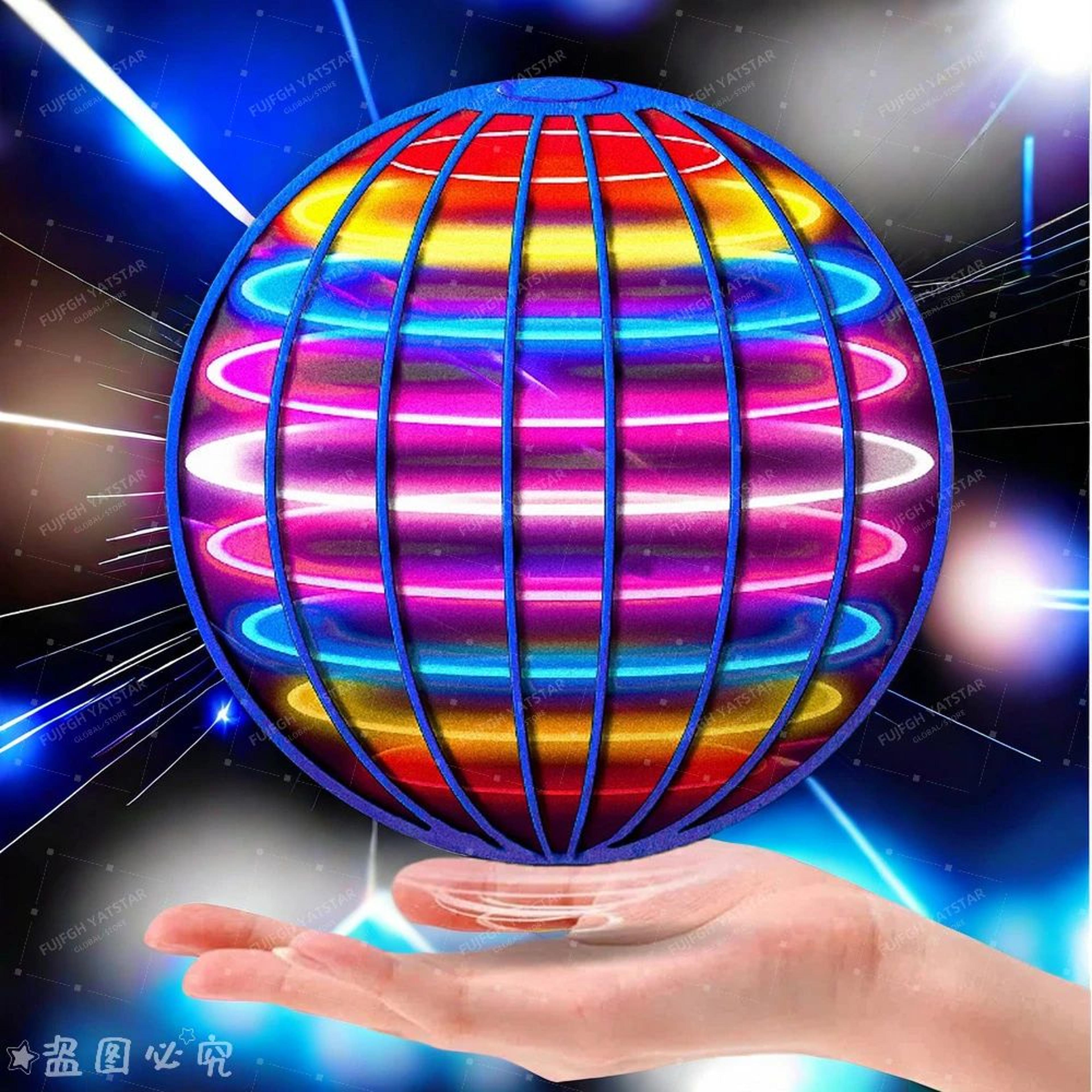 TINSOL HandControlled LED Flying Ball Toy  360 Rotating Cosmic Globe For Kids 0