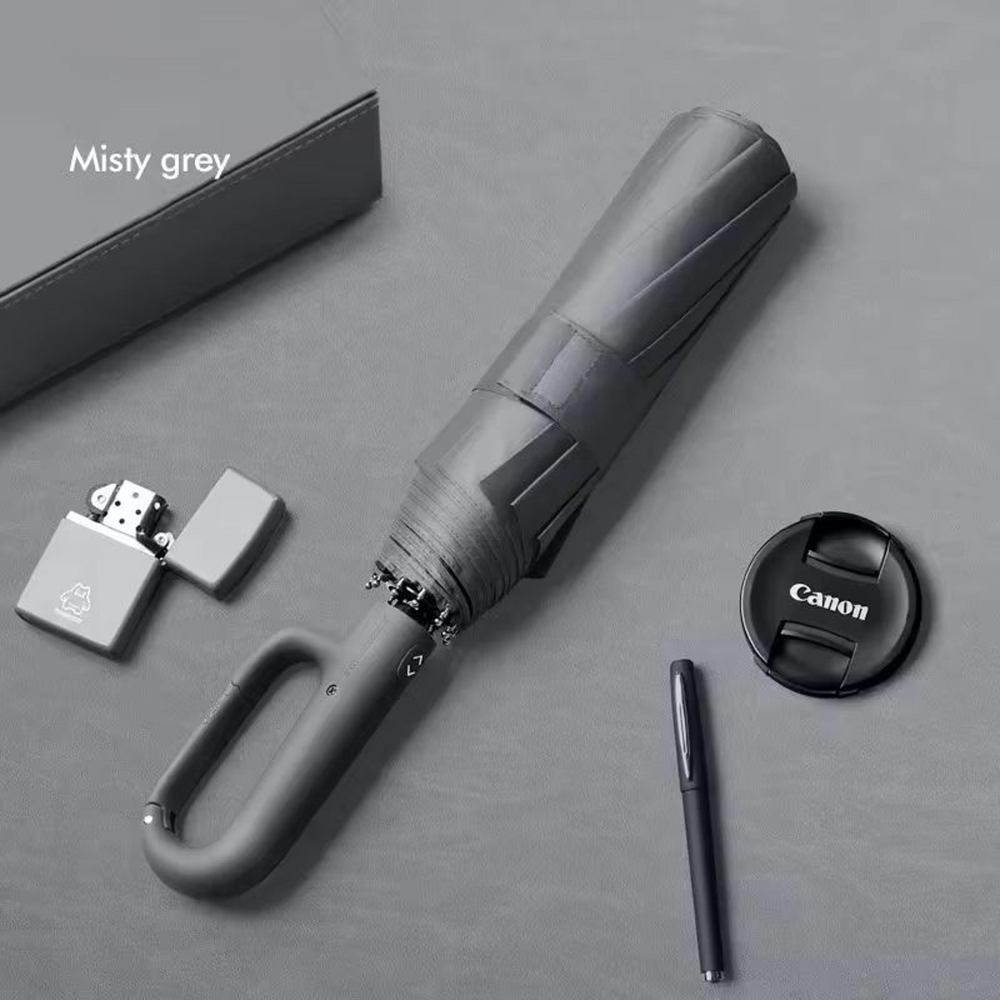 TINSOL Fully Automatic Ring Buckle Umbrella  Extra Large Strong Windproof Sun  Rain Protection 8