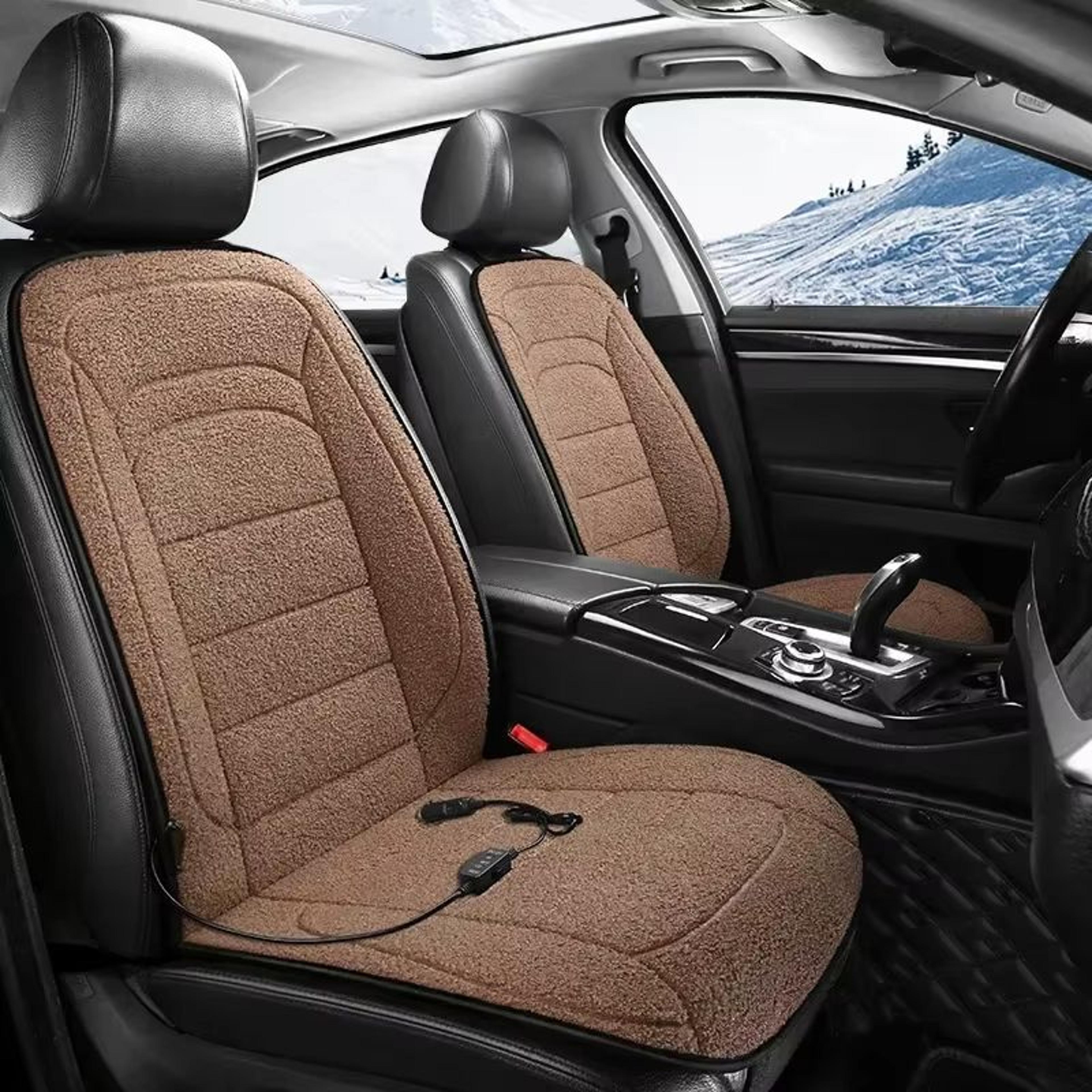 TINSOL 12V Heated Car Seat Cover  Winter Heated Cushion For Back  Seat 2