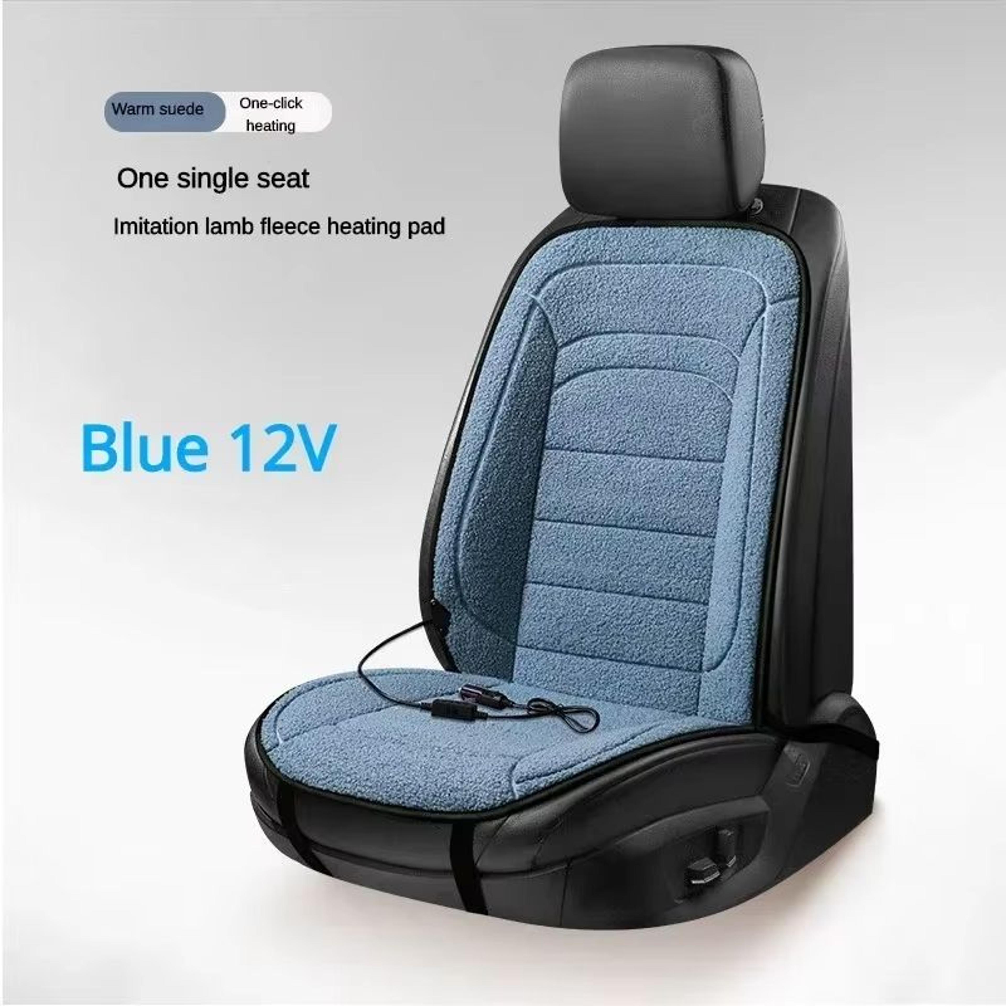 TINSOL 12V Heated Car Seat Cover  Winter Heated Cushion For Back  Seat 6