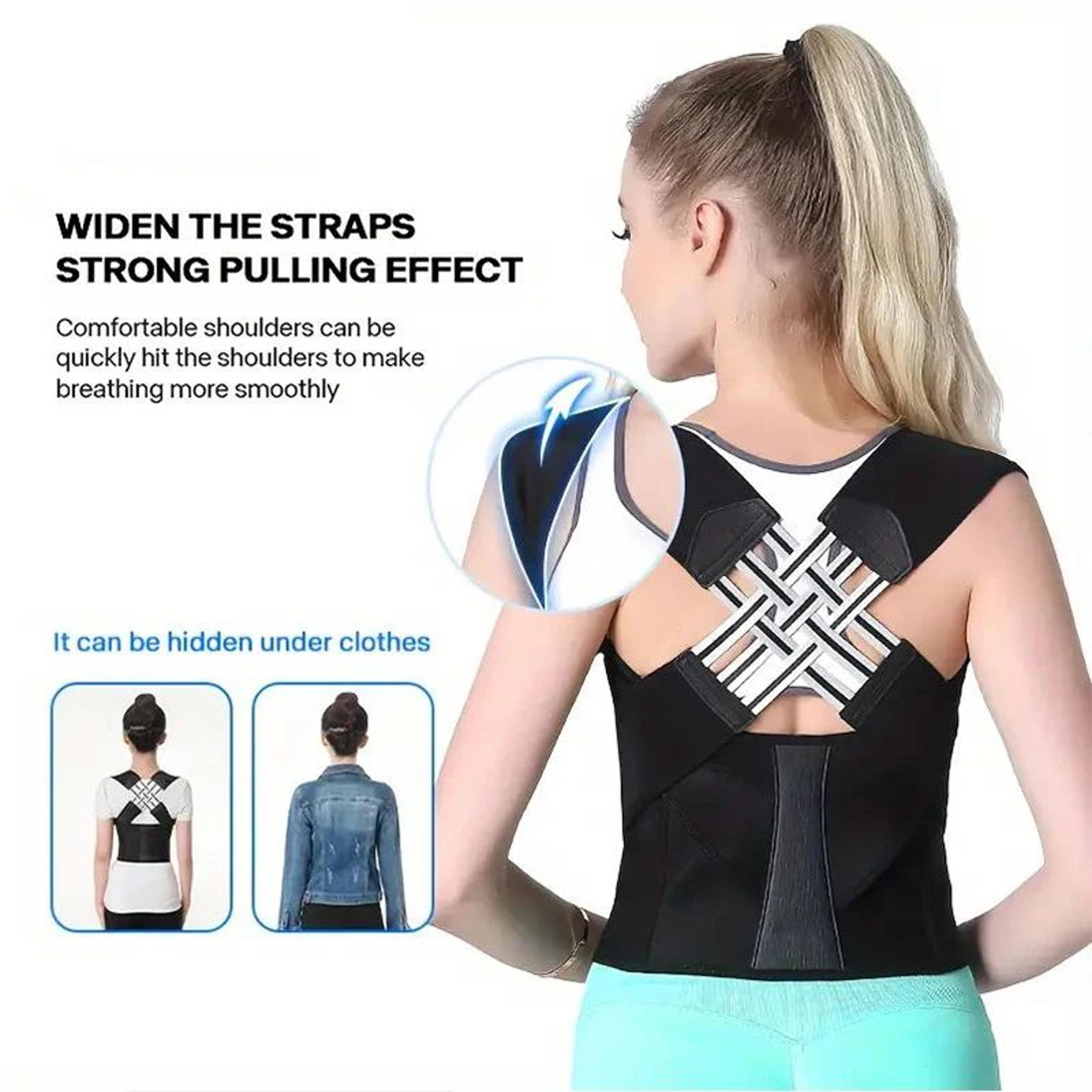 TINSOL Back Brace Posture Corrector Adjustable Full Back Support 2