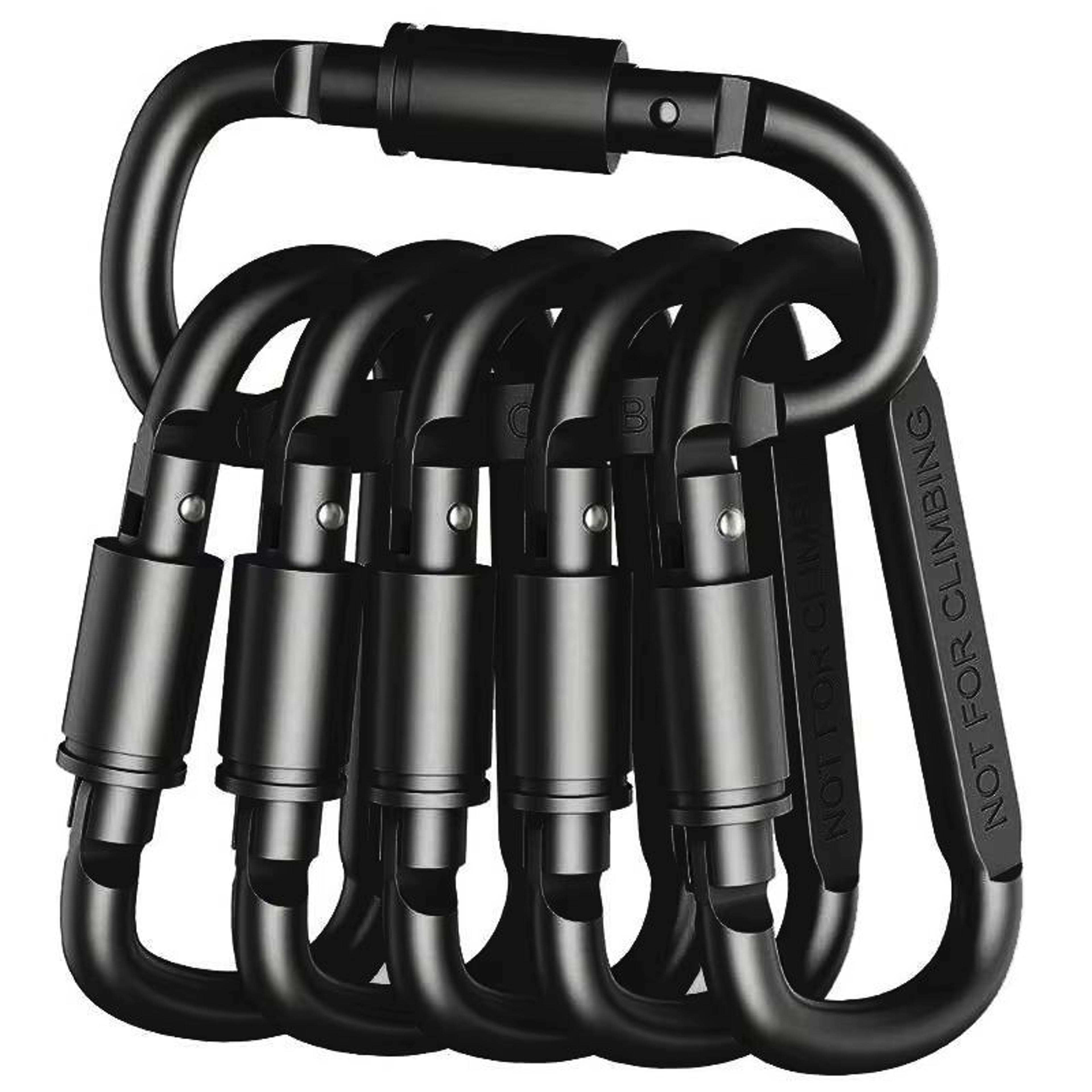 Alloy Aluminum Carabiner Set 46PCS Outdoor Tactical Clip Keychain Hooks 0