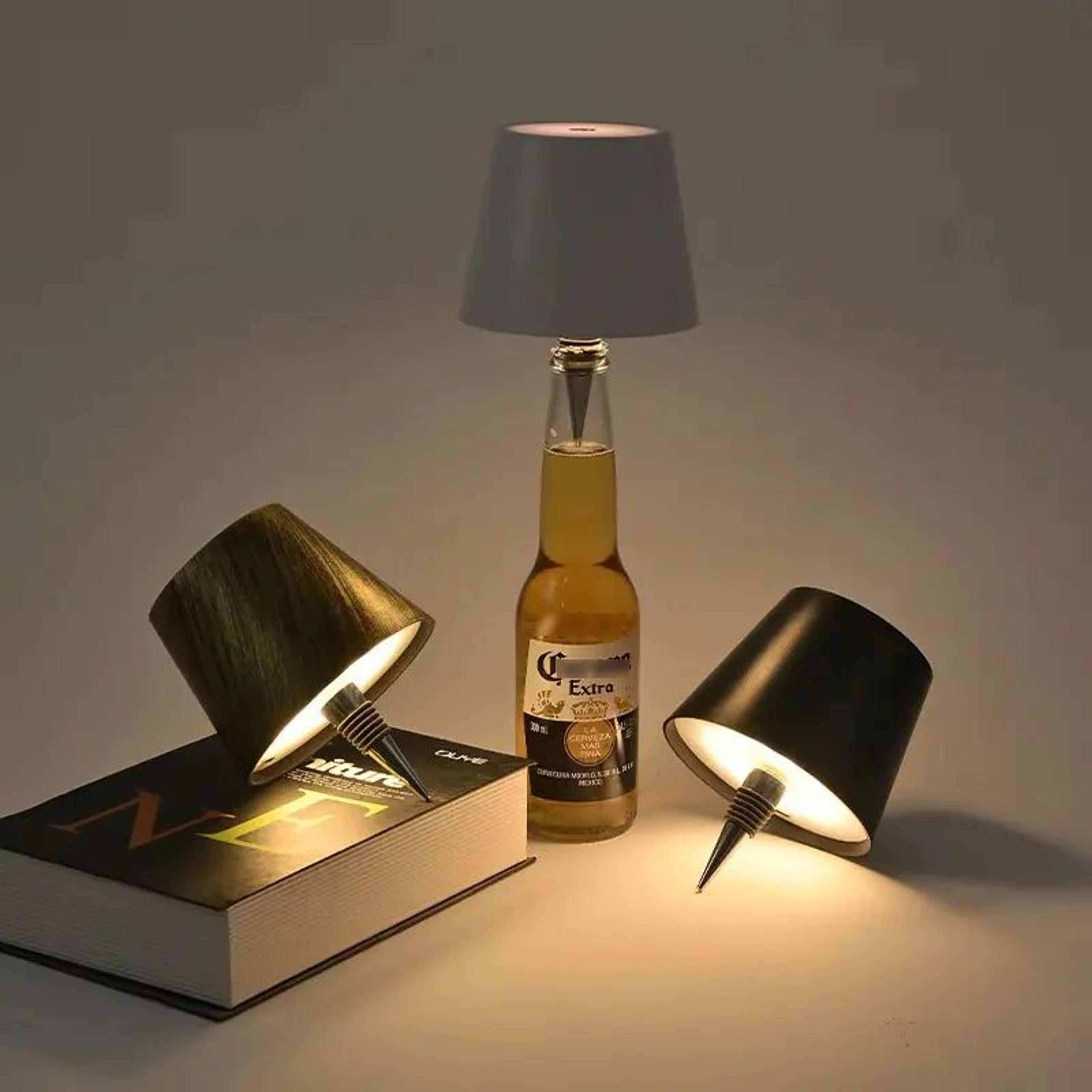 Portable LED Bottle Lamp RGB Rechargeable For Bar Restaurant Camping Decor 2