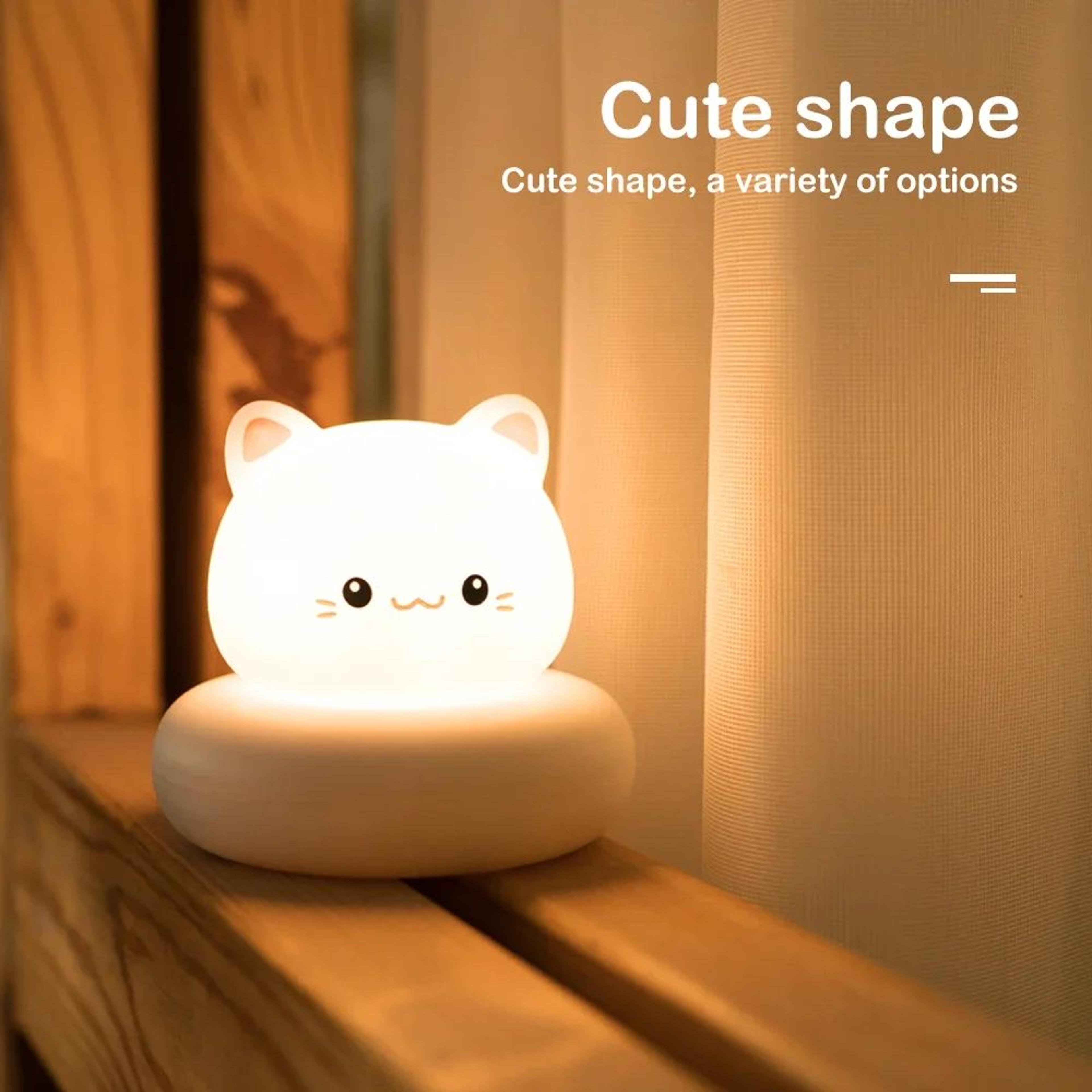 Animal Silicone Night Light 3Level Dimmable Touch Control Lamp For Kids 3