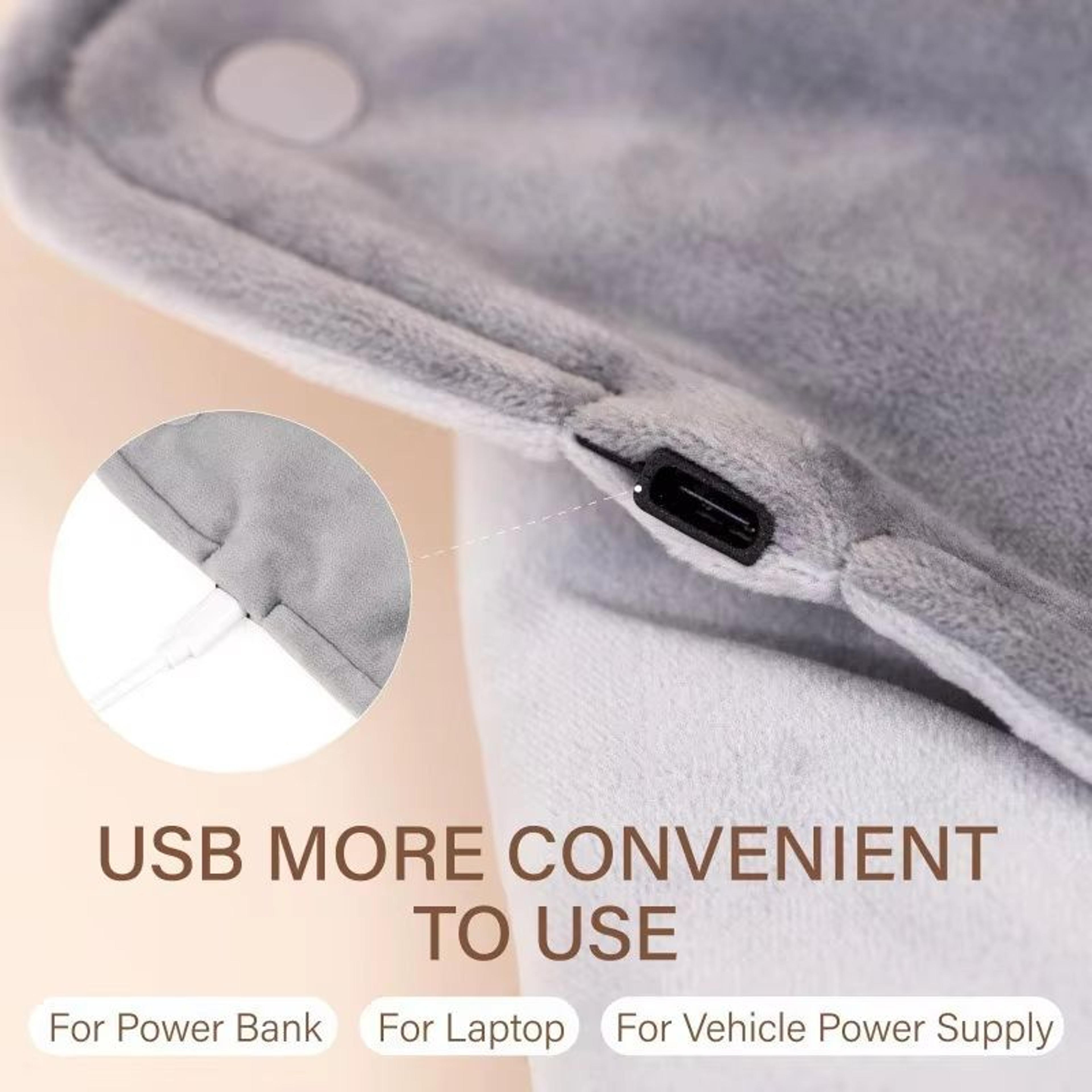 USB Thermostatic Hand Warmer And Mini Heated Shawl For Winter Office And Home 3