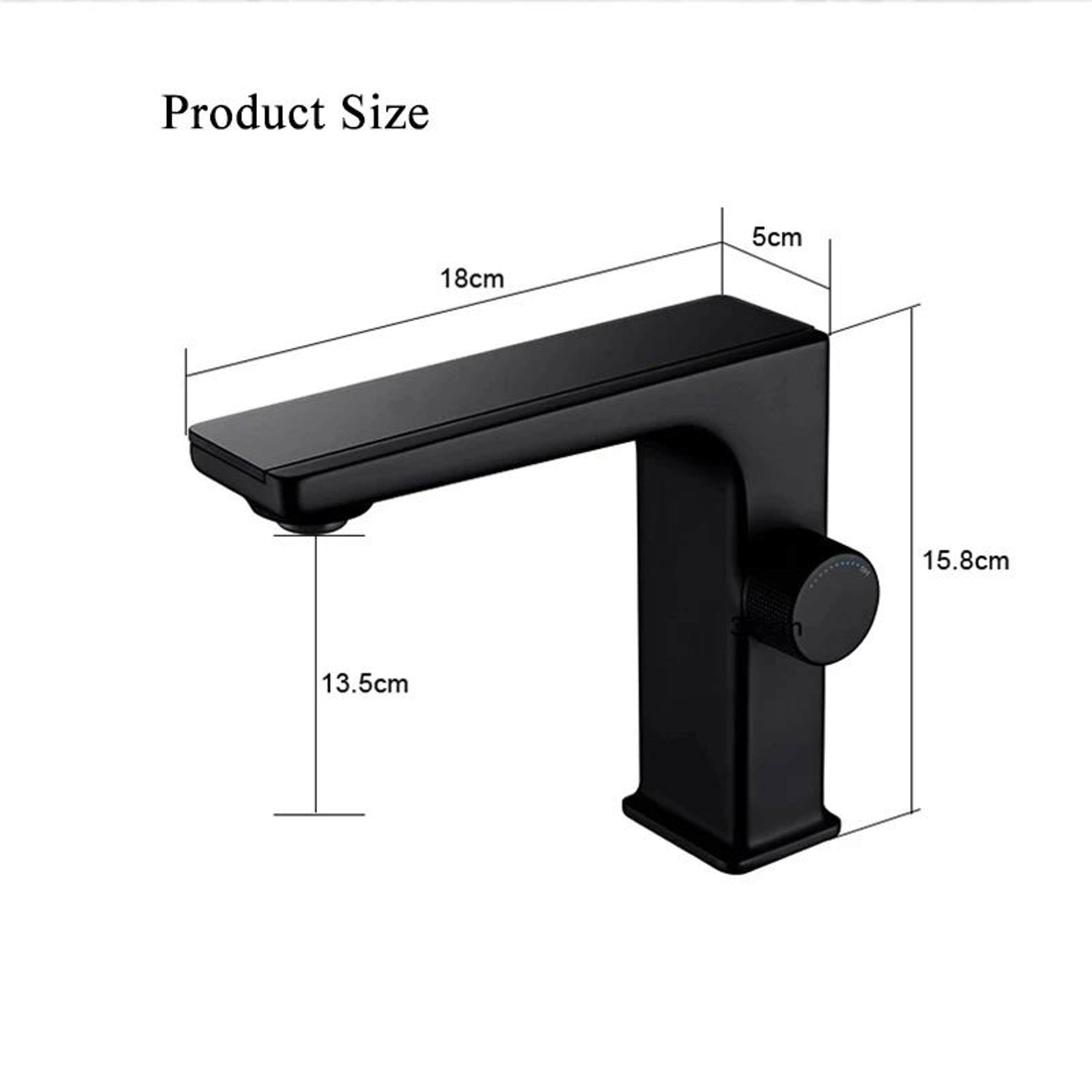 Digital Display Bathroom Faucet LED Brass Deck Mounted Hot And Cold Sink Mixer Tap 3