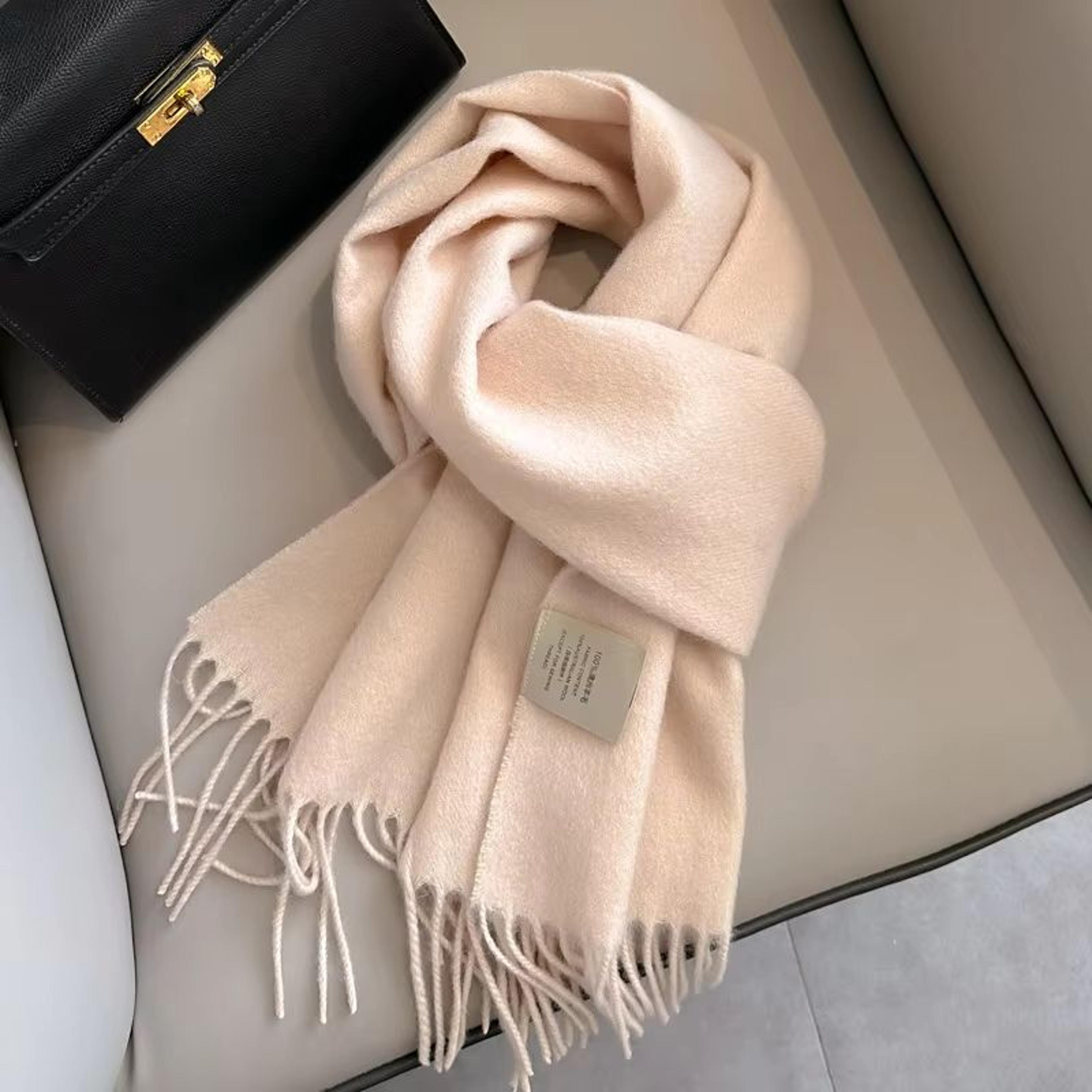 100 Wool Winter Scarf For Men And Women 5
