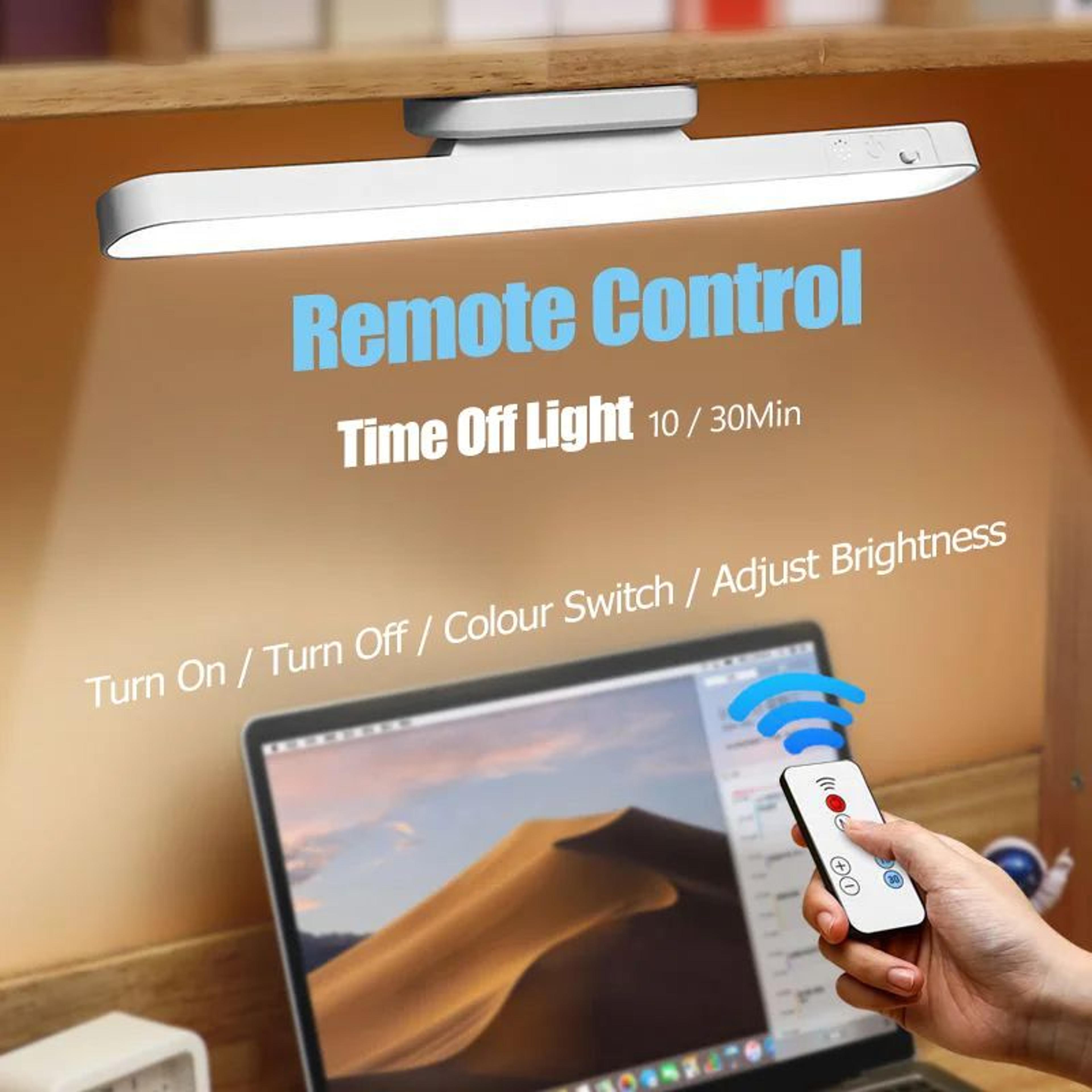 USB Rechargeable Magnetic LED Desk Lamp With 3Color Night And Reading Light 3