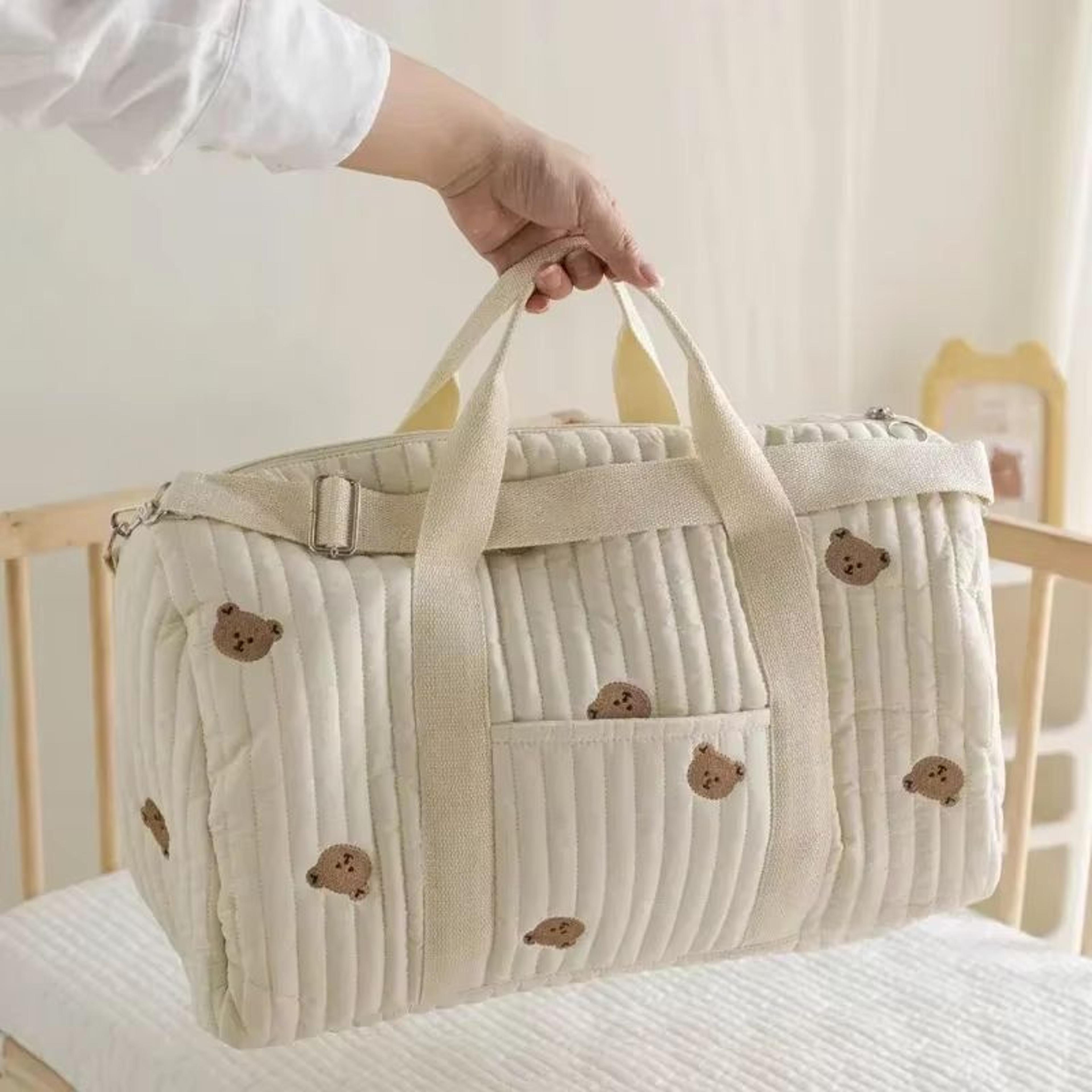 Bear Mommy Diaper Bag And Stroller Organizer Tote With Travel Changing Pockets 0