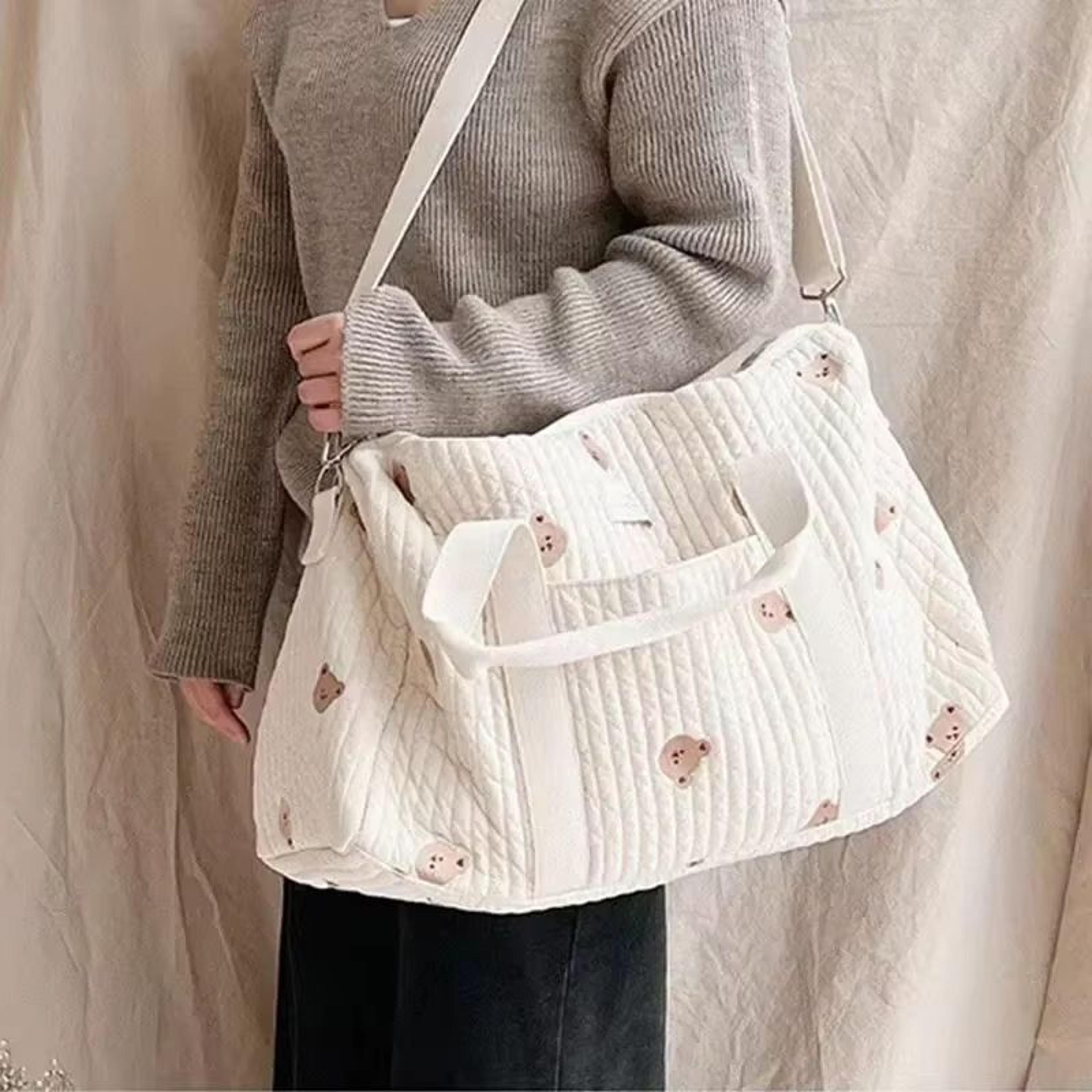 Bear Mommy Diaper Bag And Stroller Organizer Tote With Travel Changing Pockets 1