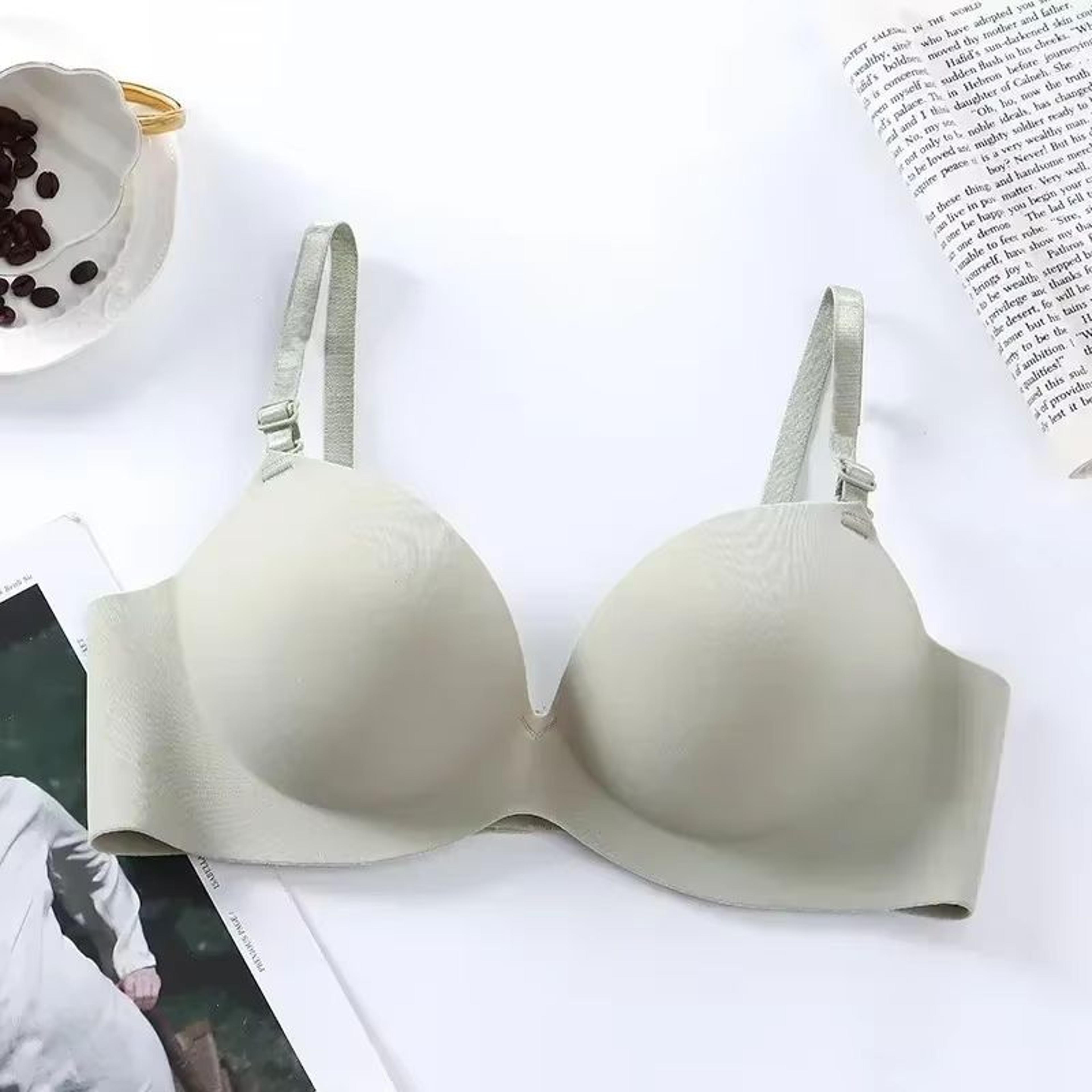 Womens Seamless PushUp Wireless Bralette Breathable 34 Cup Lingerie 6