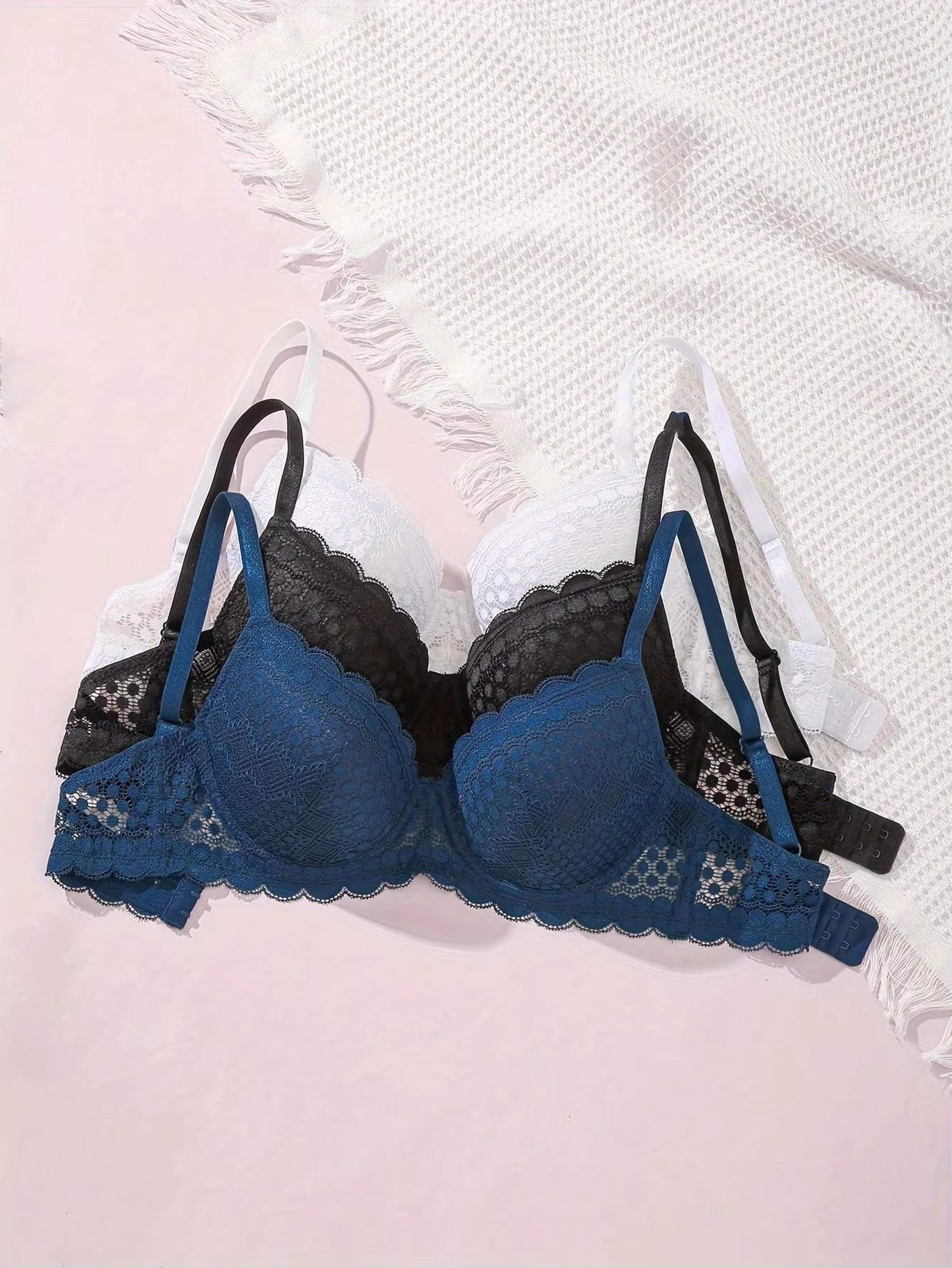 Womens Lace Underwire PushUp Bra Breathable Comfort Support BCD Cup 4